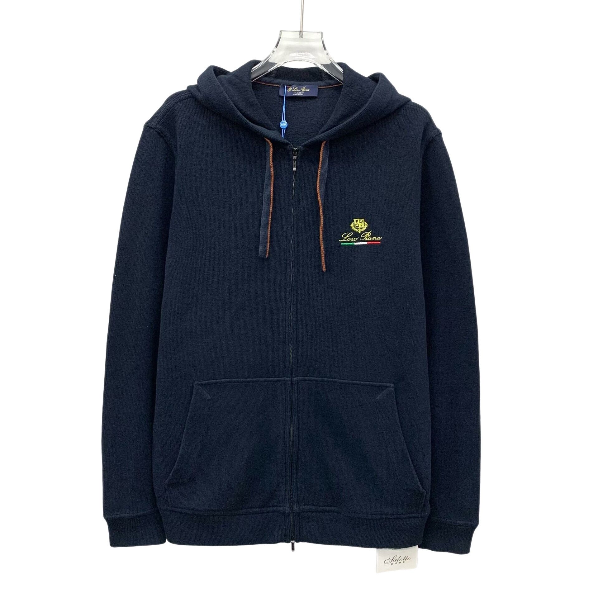 Loro Piana Loro Piana Horsey Embroidered Logo Zip Hoodie US M Size US M / EU 48-50 / 2 - 1 Thumbnail