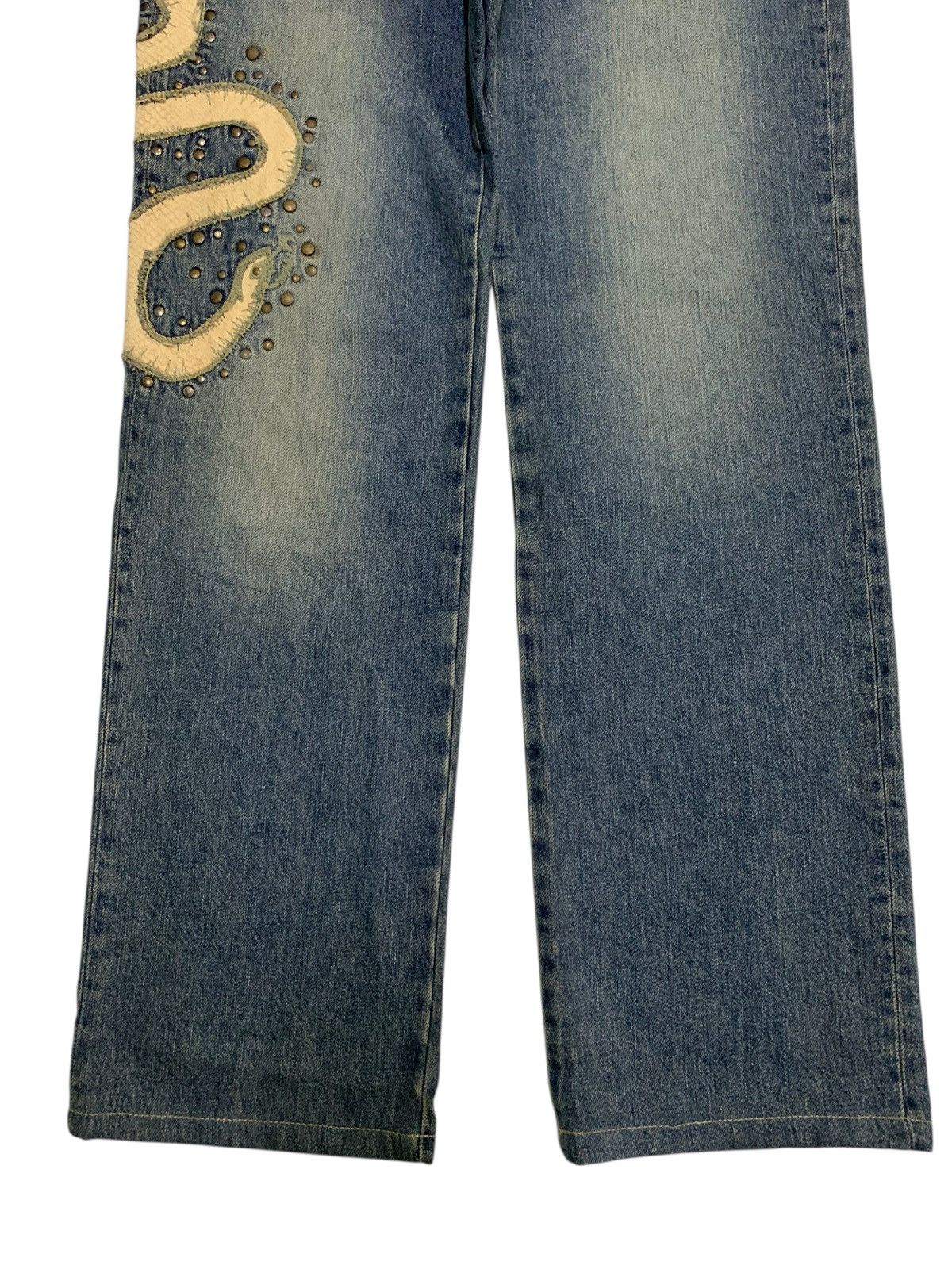14th Addiction PRIGS SNAKE STUDDED PUNK JAPANESE DISTRESSED DENIM Size US 32 / EU 48 - 8 Thumbnail