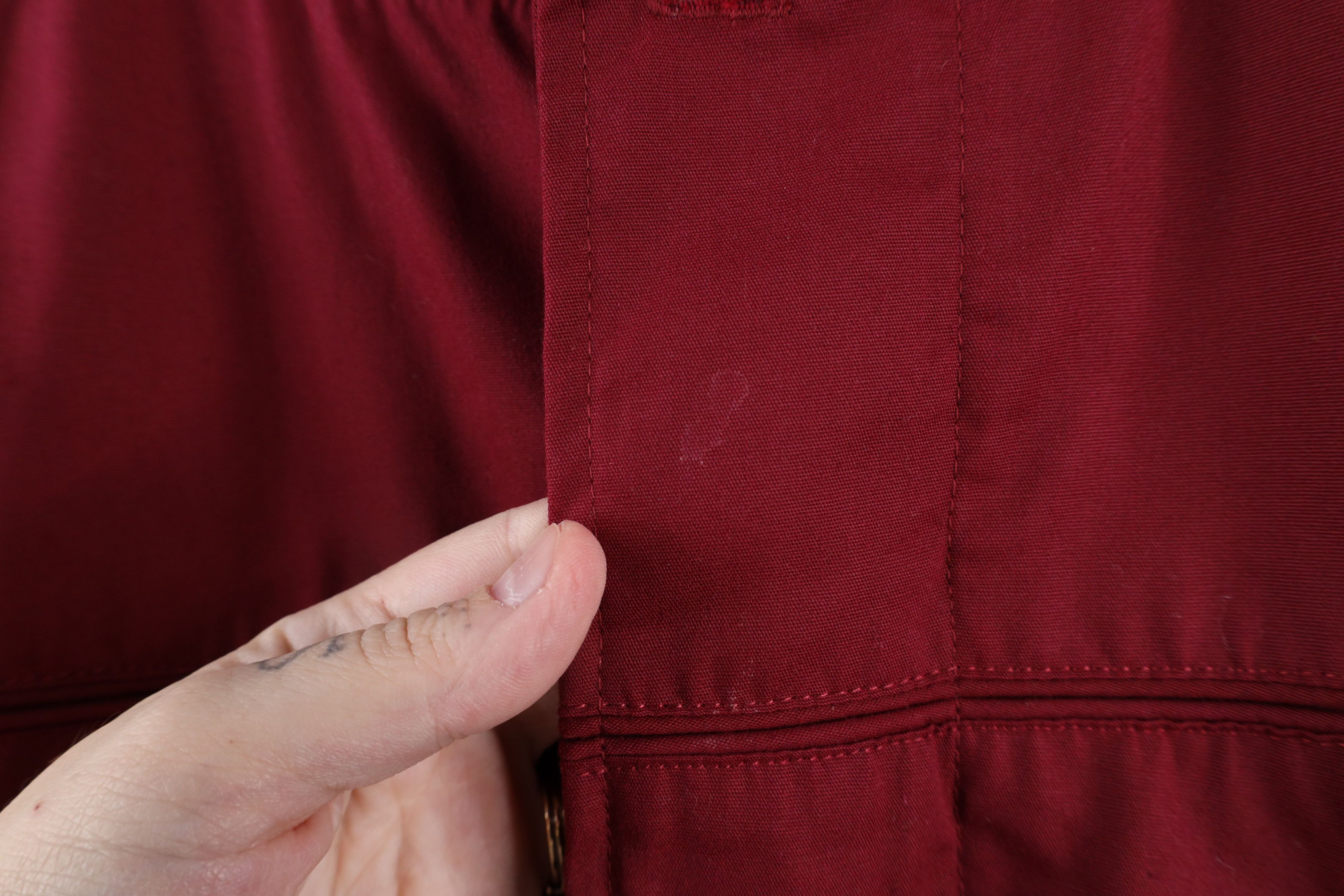 Vintage Vintage 90s Streetwear Blank Full Zip Bomber Jacket Red Size US M / EU 48-50 / 2 - 6 Thumbnail