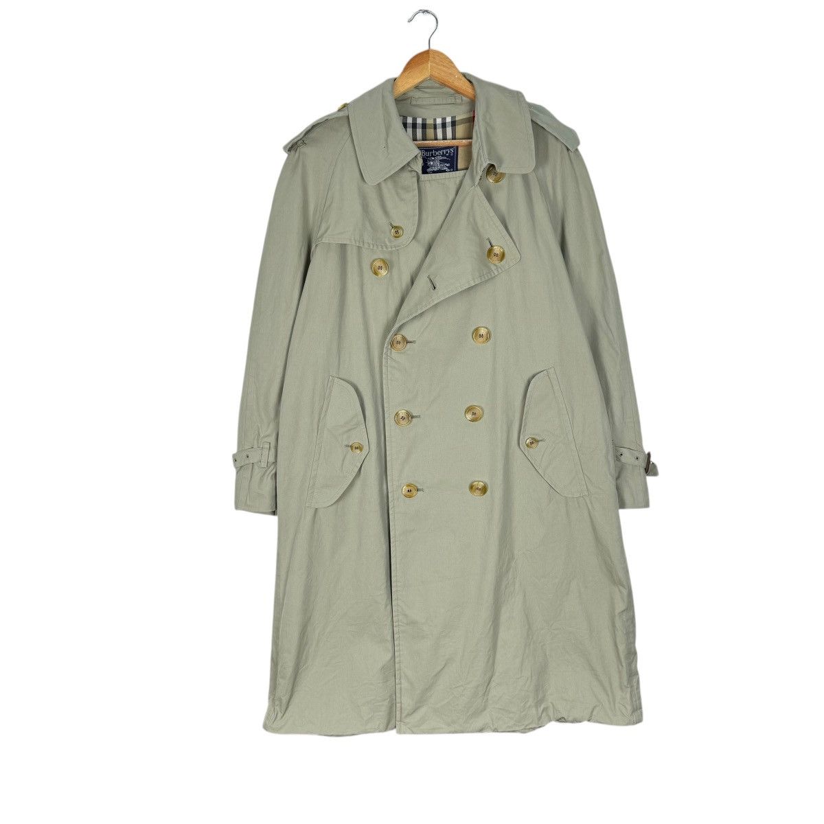 Burberry × Burberry Prorsum × Vintage ☀️BURBERRYS ENGLAND NOVA CHECKED TRENCH COAT JACKET Size US M / EU 48-50 / 2 - 2 Thumbnail