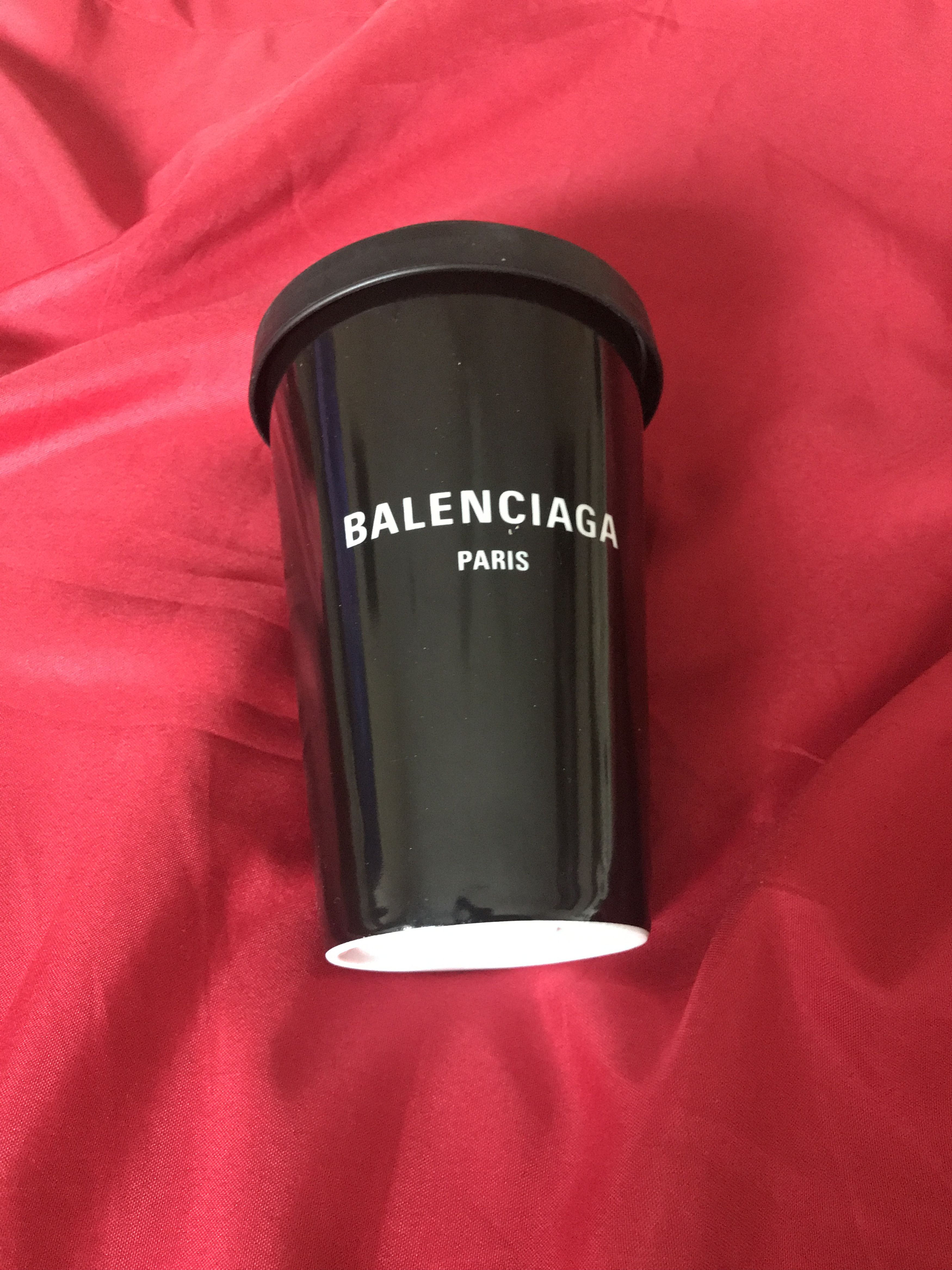 Balenciaga Cities Paris Coffee Cup black porcelain New i Accessories