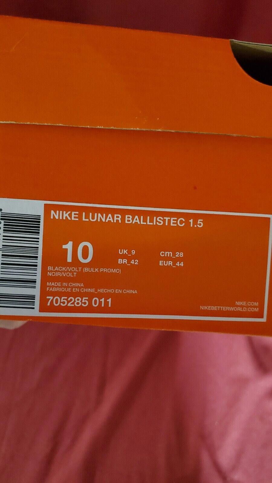 Nike Nike Lunar Ballistec 1.5 Rafa Nadal black tennis shoes sz 10 Size US 10 / EU 43 - 9 Thumbnail