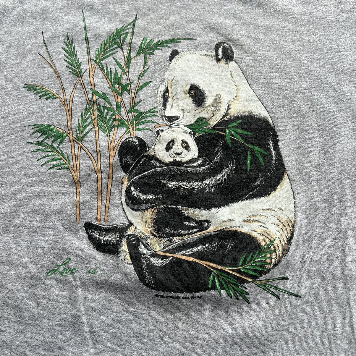 Vintage Vintage 80s Panda Bear Nature Widlife Graphic T Shirt Size US M / EU 48-50 / 2 - 3 Thumbnail