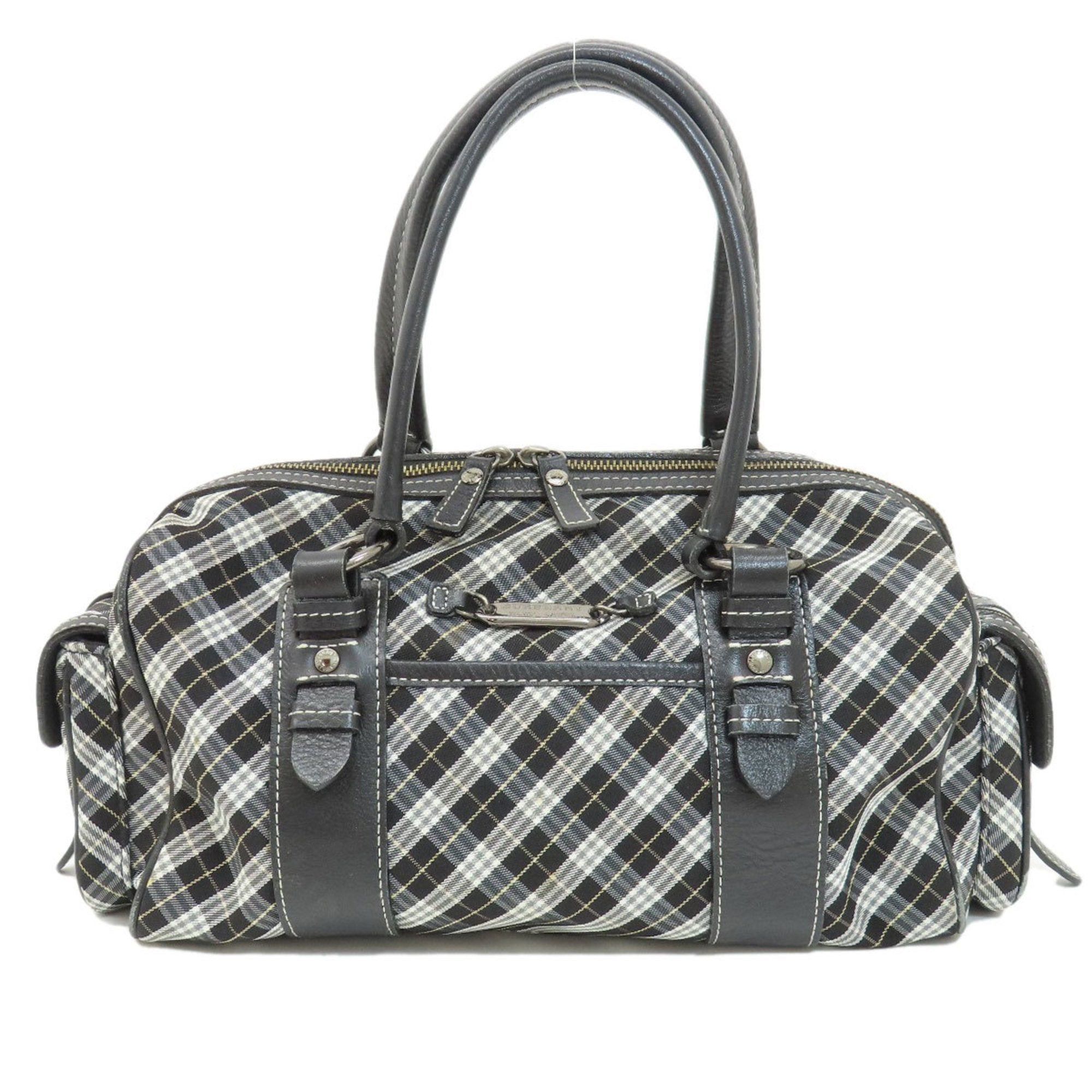 image of Burberry Blue Label Handbag Canvas Women's in Black