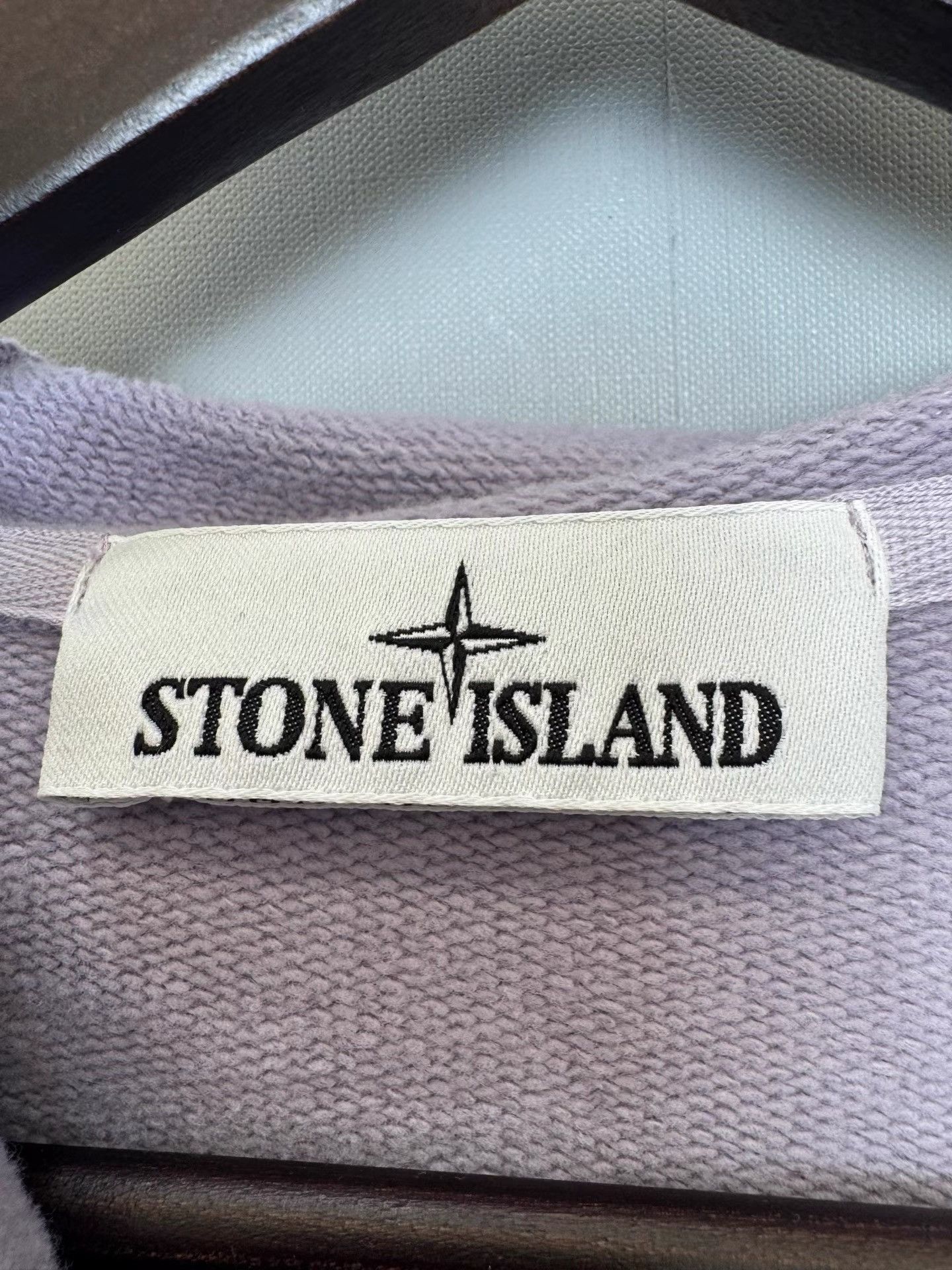 Stone Island Stone Island Black Logo Sleeve Zip-up Lilac Hoodie K36 Size US M / EU 48-50 / 2 - 3 Thumbnail