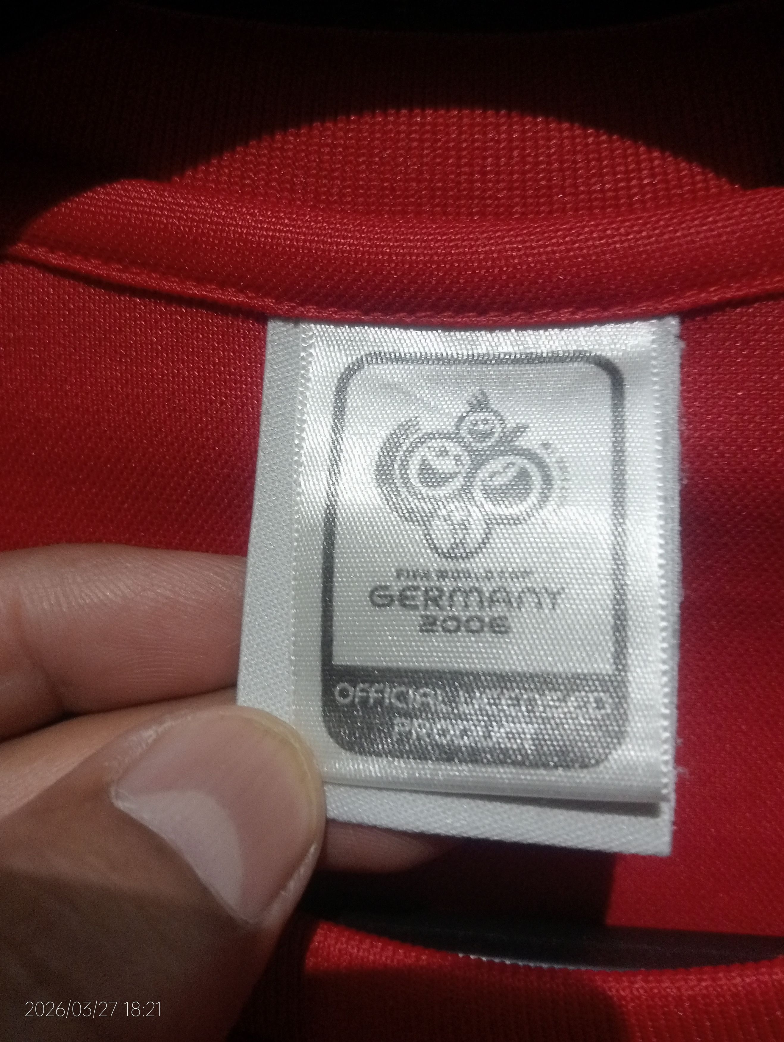 Adidas Vtg Adidas Coca-Cola Fifa World Cup Germany Jersey Limited Size US L / EU 52-54 / 3 - 12 Thumbnail