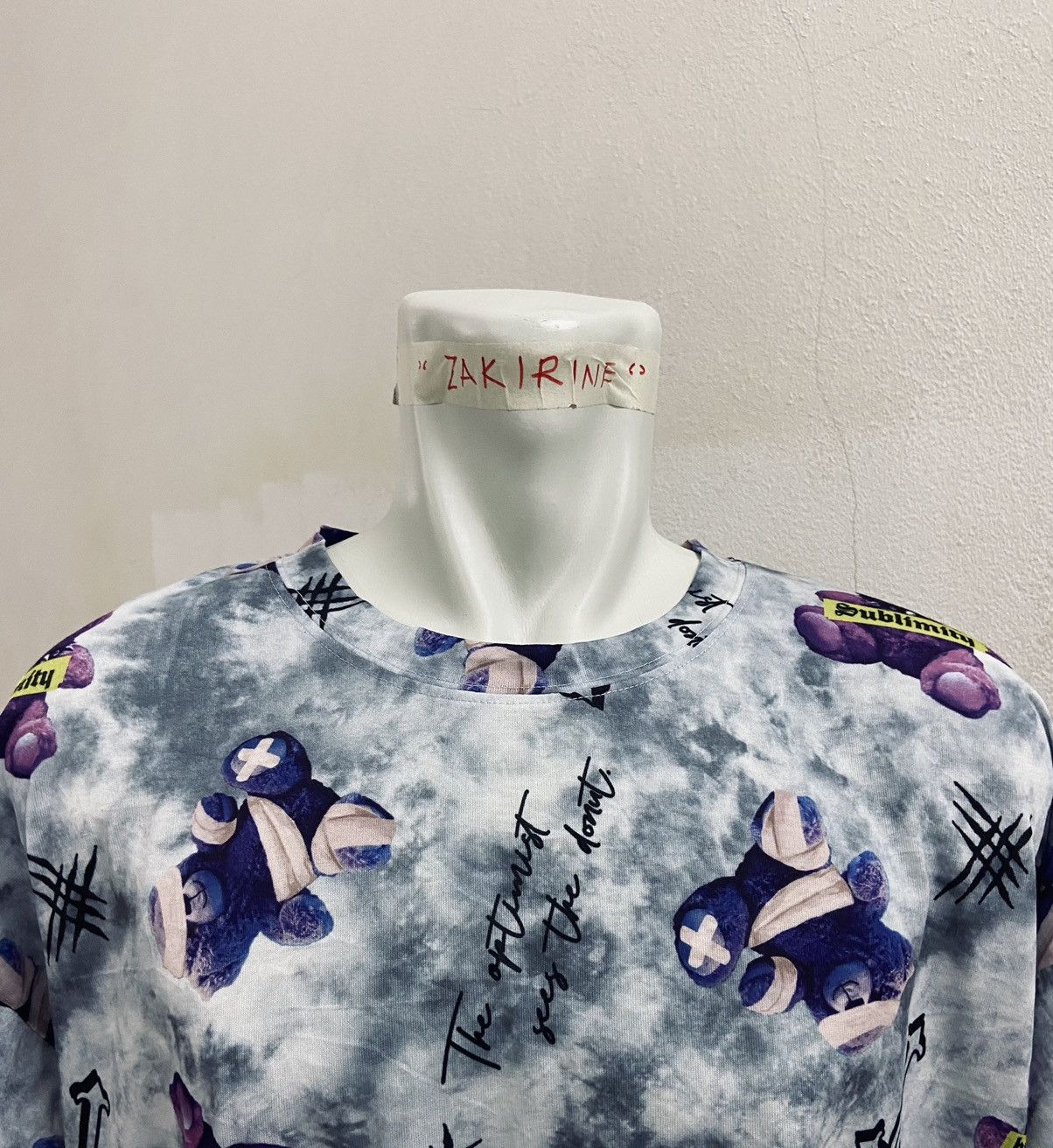 Japanese Brand JEANING WILD OVERPRINT ANARCHY TEE Size US XXL / EU 58 / 5 - 9 Thumbnail