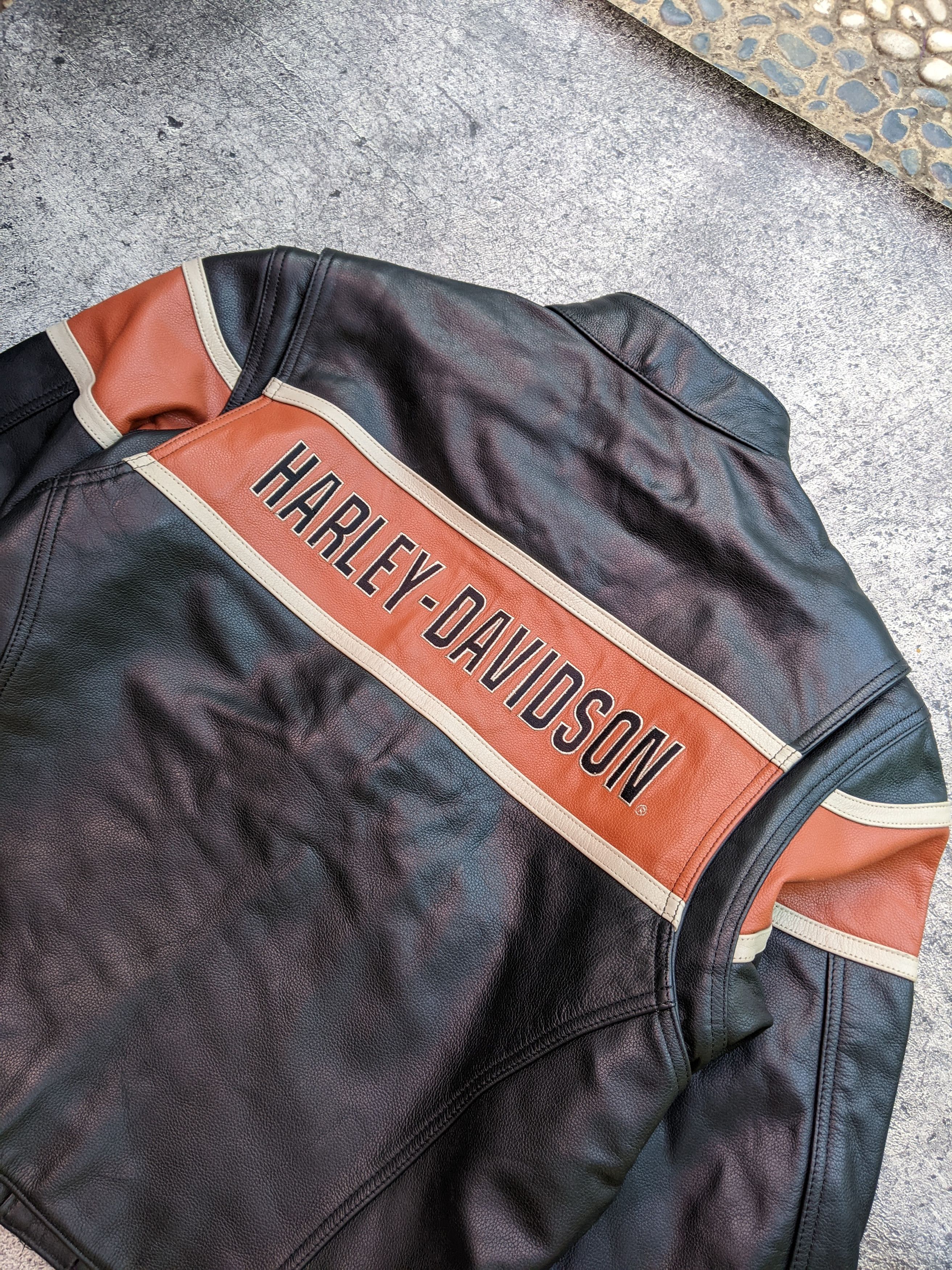 Harley Davidson Retro Harley Davidson Genuine Leather Jacket Size L / US 10 / IT 46 - 7 Thumbnail