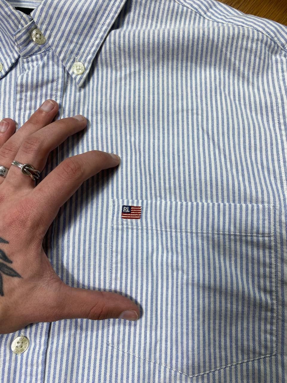Polo Ralph Lauren × Ralph Lauren × Vintage Polo Ralph Lauren Vintage Mens Long Sleeve Striped Shirt Size US M / EU 48-50 / 2 - 8 Thumbnail