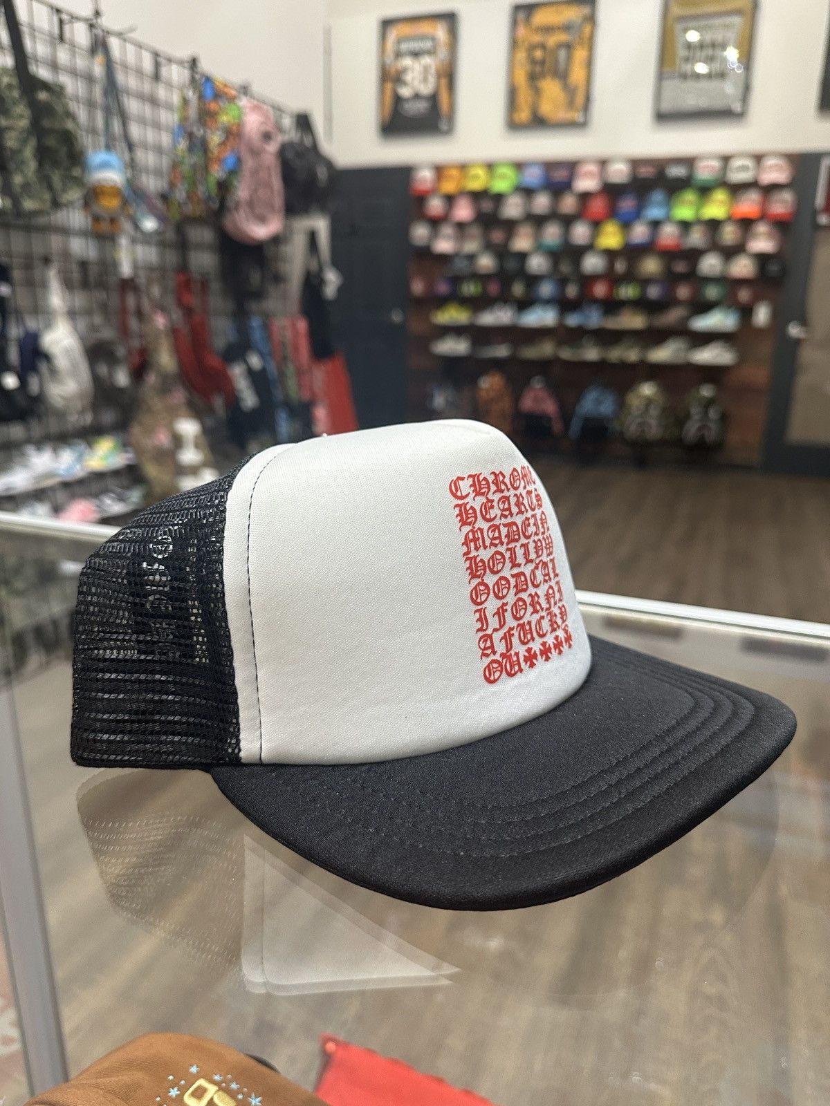 Chrome Hearts Chrome Hearts Eyechart Trucker Hat Size ONE SIZE - 3 Thumbnail