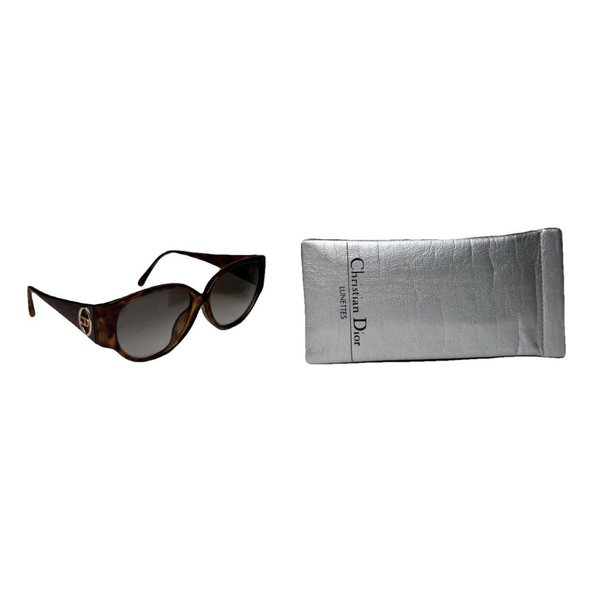 Dior Brown Plastic Sunglasses Size ONE SIZE - 1 Thumbnail