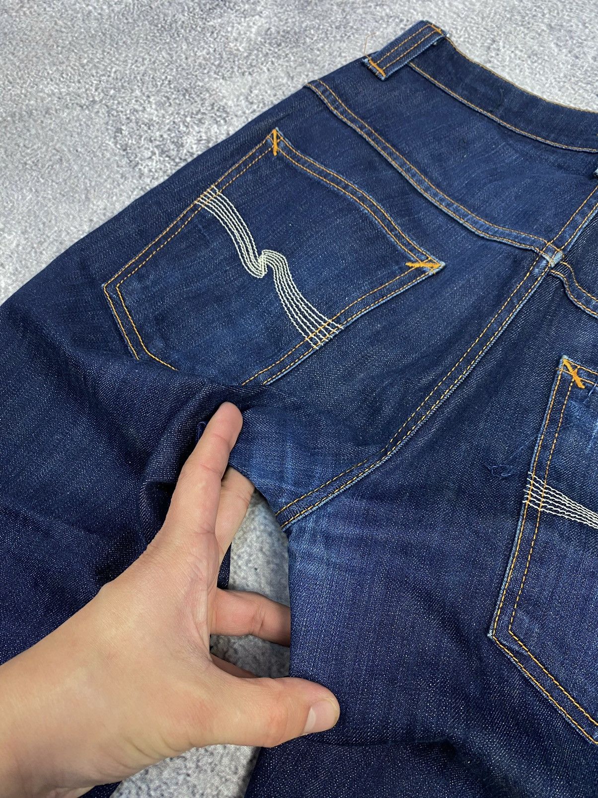 Nudie Jeans Nudie Thin Finn Organic Custom Jeans Size US 33 - 20 Thumbnail