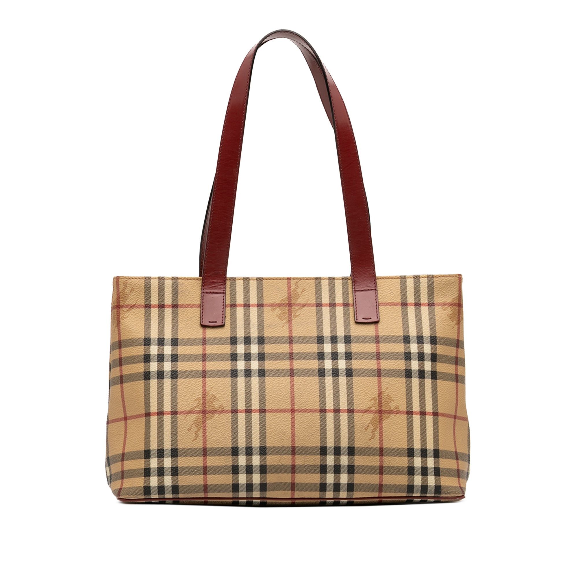 Burberry Haymarket Check Coated Canvas Tote Size ONE SIZE - 1 Thumbnail