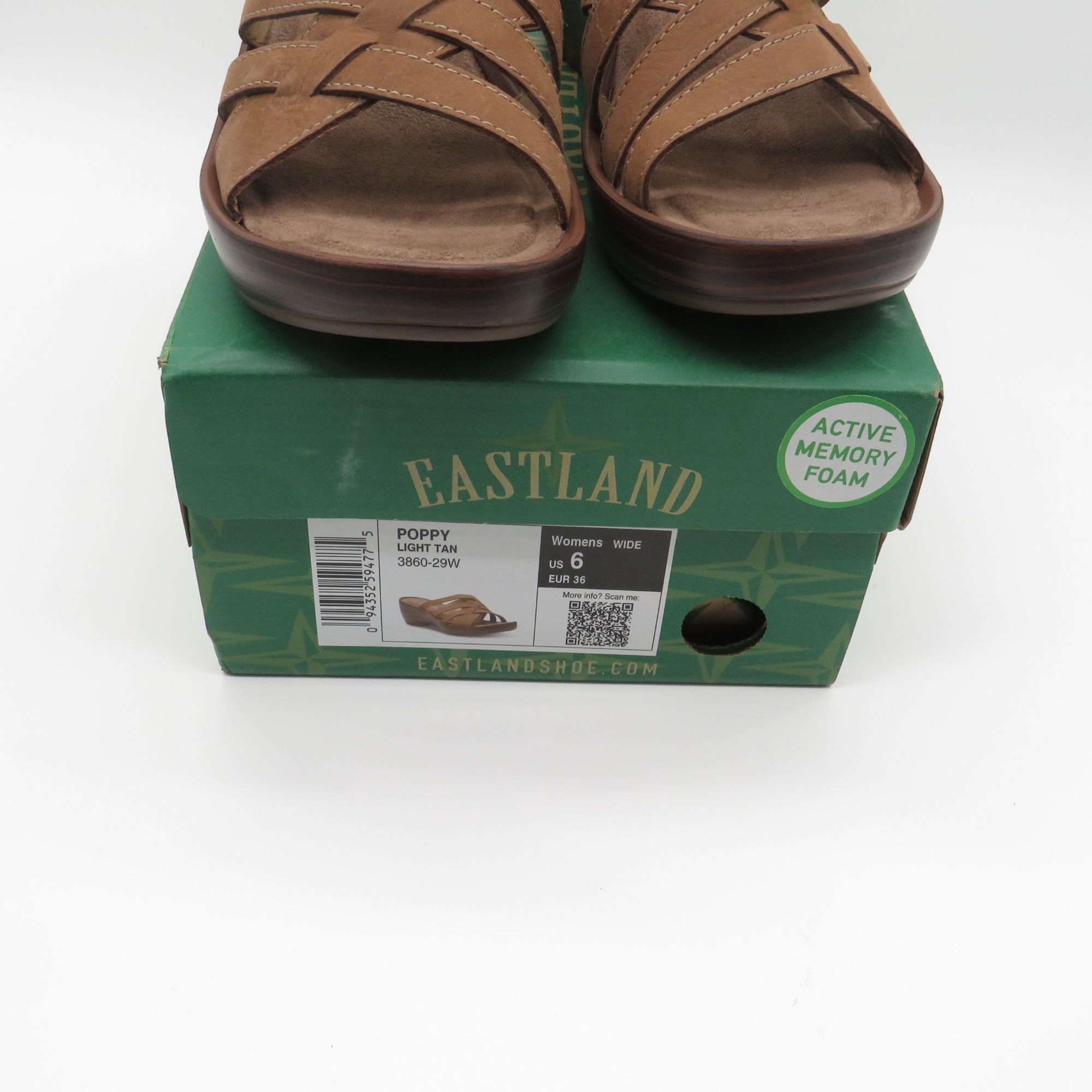 Eastland Eastland Women's Brown Poppy Wedge Sandals Slip-On Size 6 Me Size US 6 / IT 36 - 2 Thumbnail