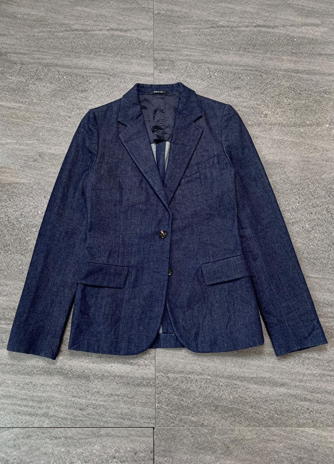 Maison Margiela FREE TAX! Line 4 Indigo Denim Blazer Jacket Size US S / EU 44-46 / 1 - 1 Thumbnail