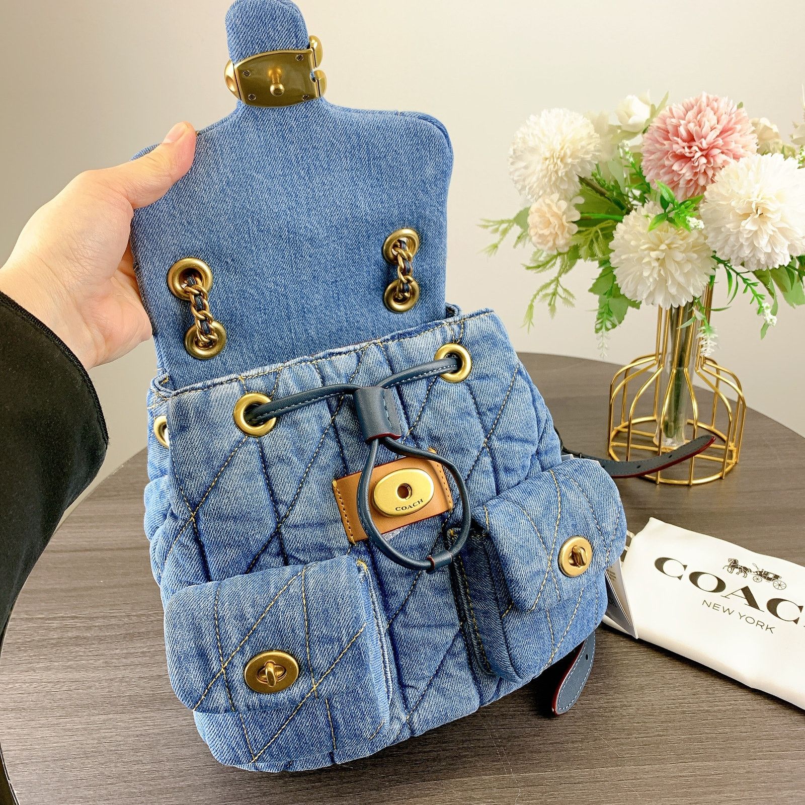 Coach Coach CZ747 Tabby Backpack With Quilting Size ONE SIZE - 6 Thumbnail