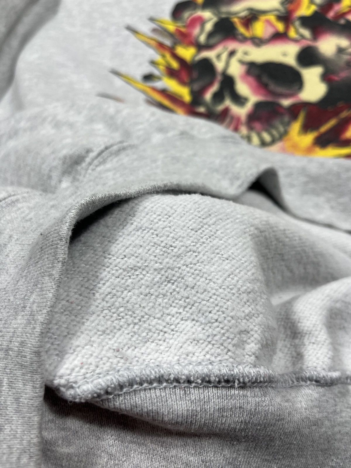 Ed Hardy Ed Hardy Vintage Skull Graphic Big Logo Sweatshirt Mens Grey Size US XXL / EU 58 / 5 - 10 Thumbnail