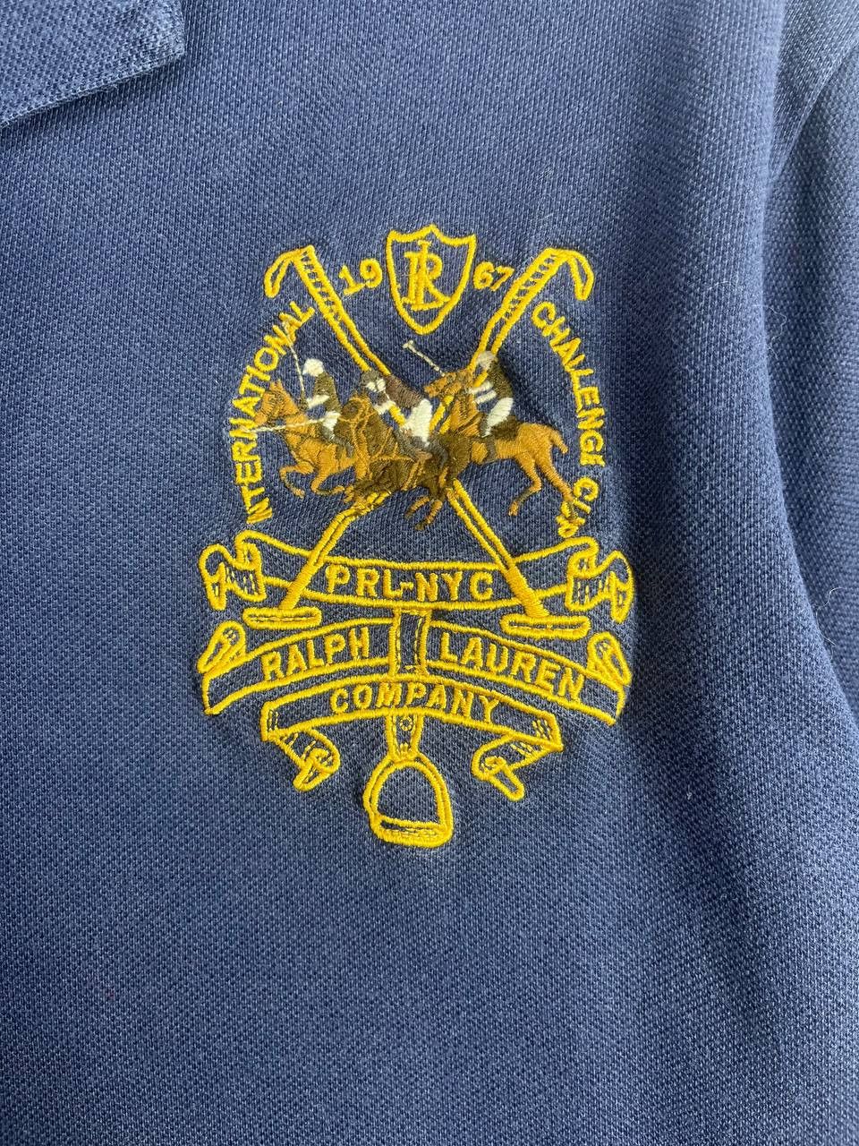 Polo Ralph Lauren Polo Ralph Lauren Custom Fit Navy Polo L Size US L / EU 52-54 / 3 - 7 Thumbnail