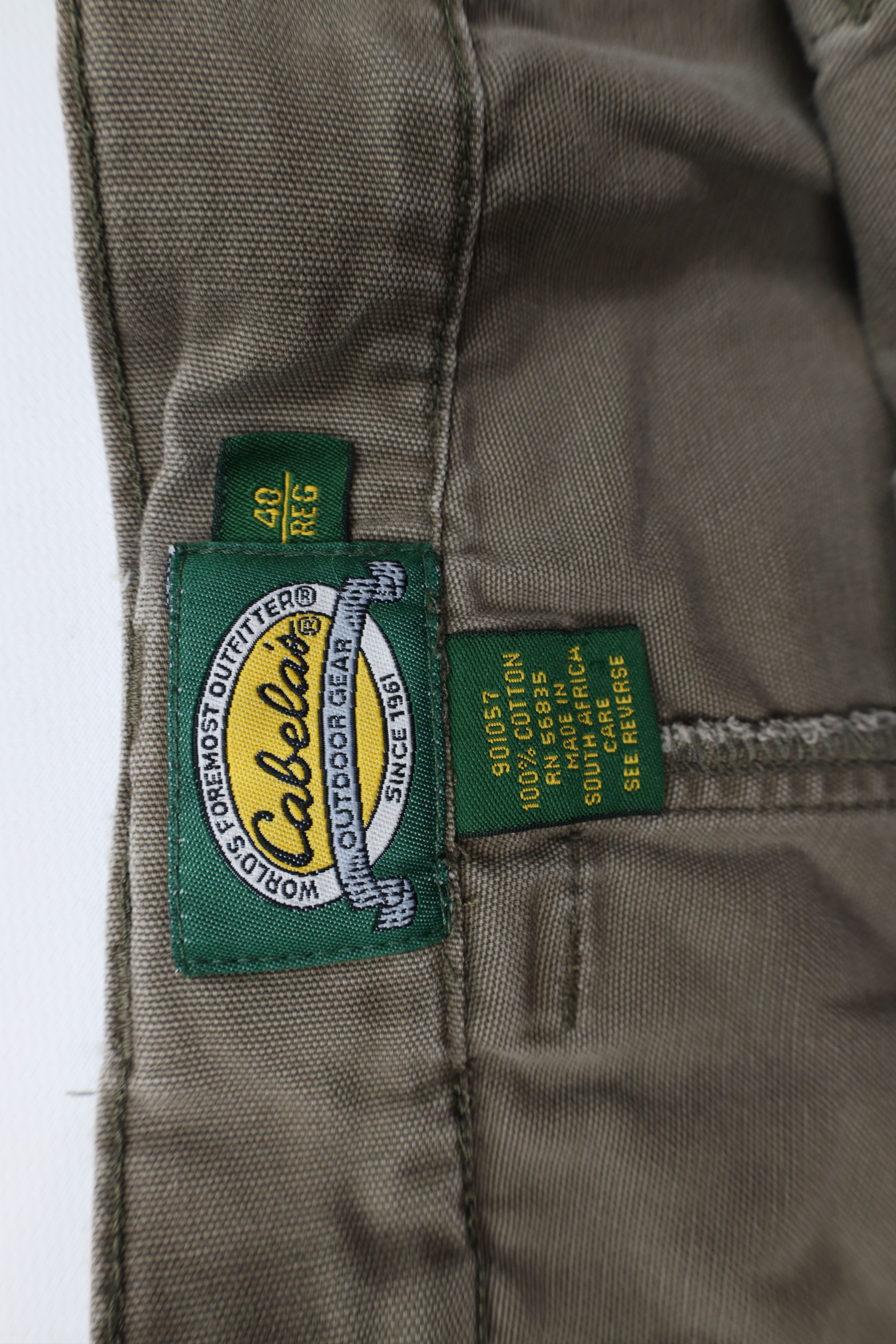 Cabelas × Vintage Vintage 90s Cabelas Canvas Above Knee Cargo Shorts Brown Size US 40 / EU 56 - 8 Thumbnail