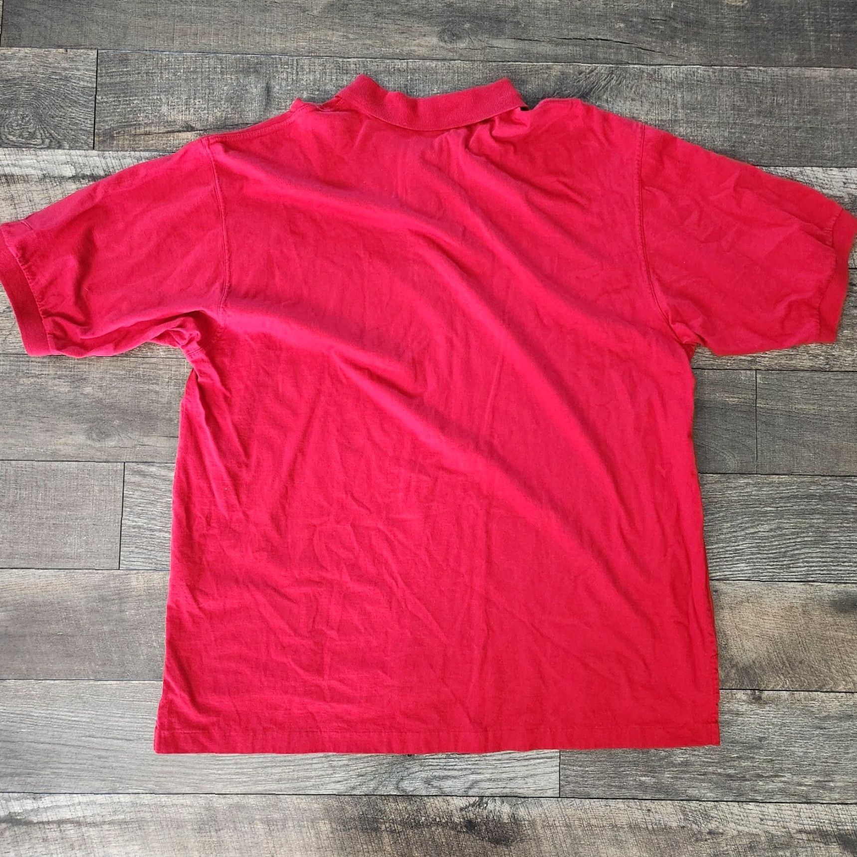 Nike Nike Polo Shirt Men XL Red Golf Vintage 90s Polo Shirt Nike Logo Classic Sports Short Sleeve Collared Pullover Polyester Blend Regular Fit Shrug? Size US XL / EU 56 / 4 - 5 Thumbnail