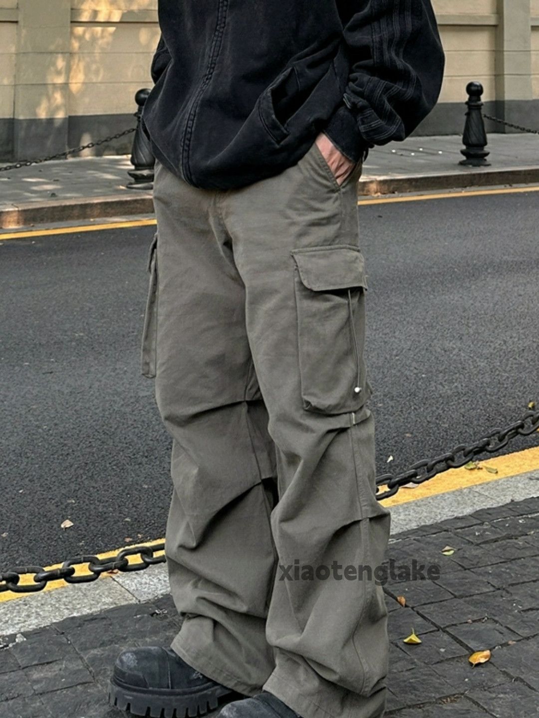 Designer × Japanese Brand × Vintage urban washed faded loose baggy utility cargo pants Size US 32 / EU 48 - 7 Thumbnail