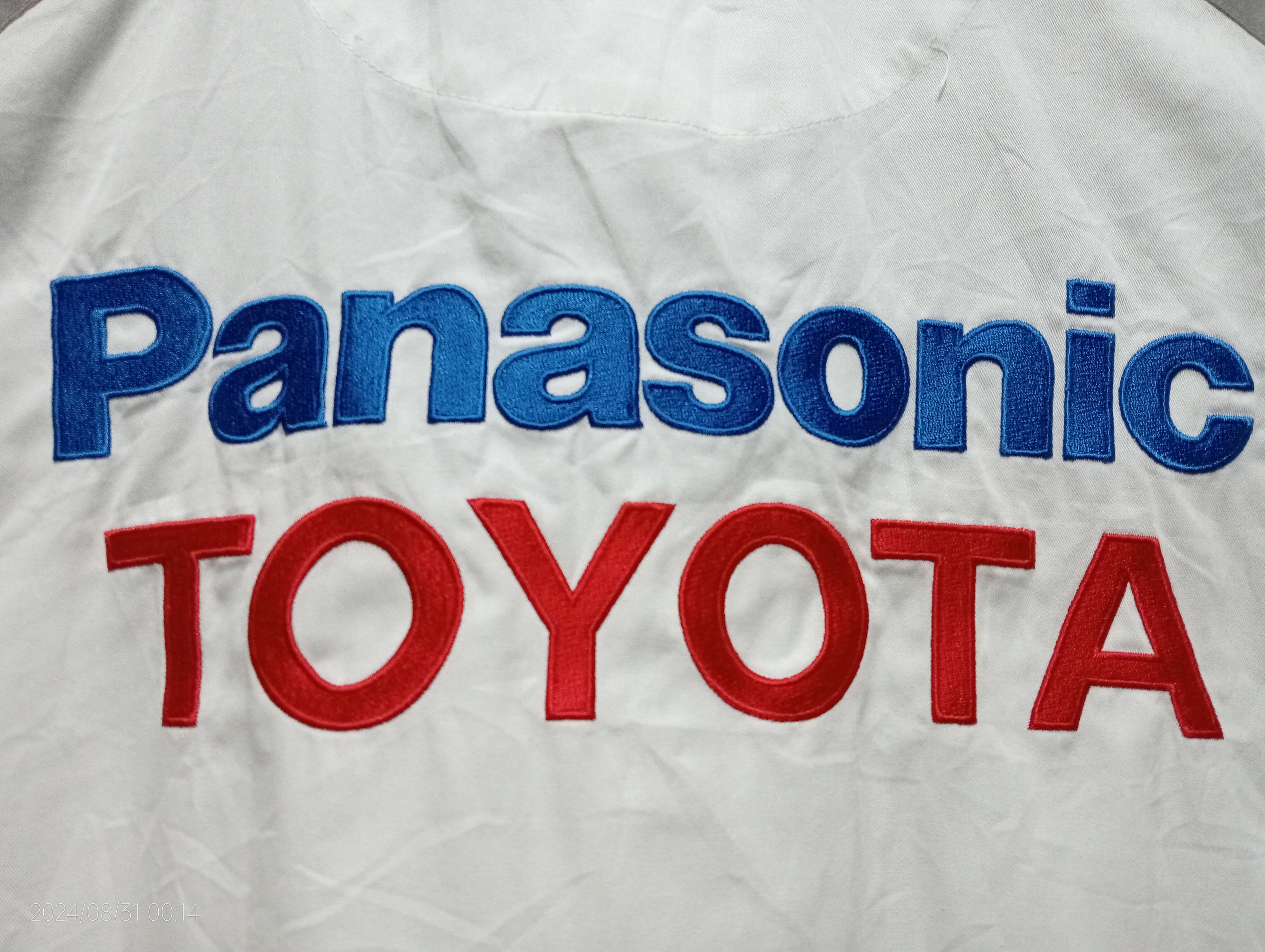 Formula 1 VTG '90s Panasonic Toyota Racing Embroidery Shirt Very Rare Size US L / EU 52-54 / 3 - 6 Thumbnail