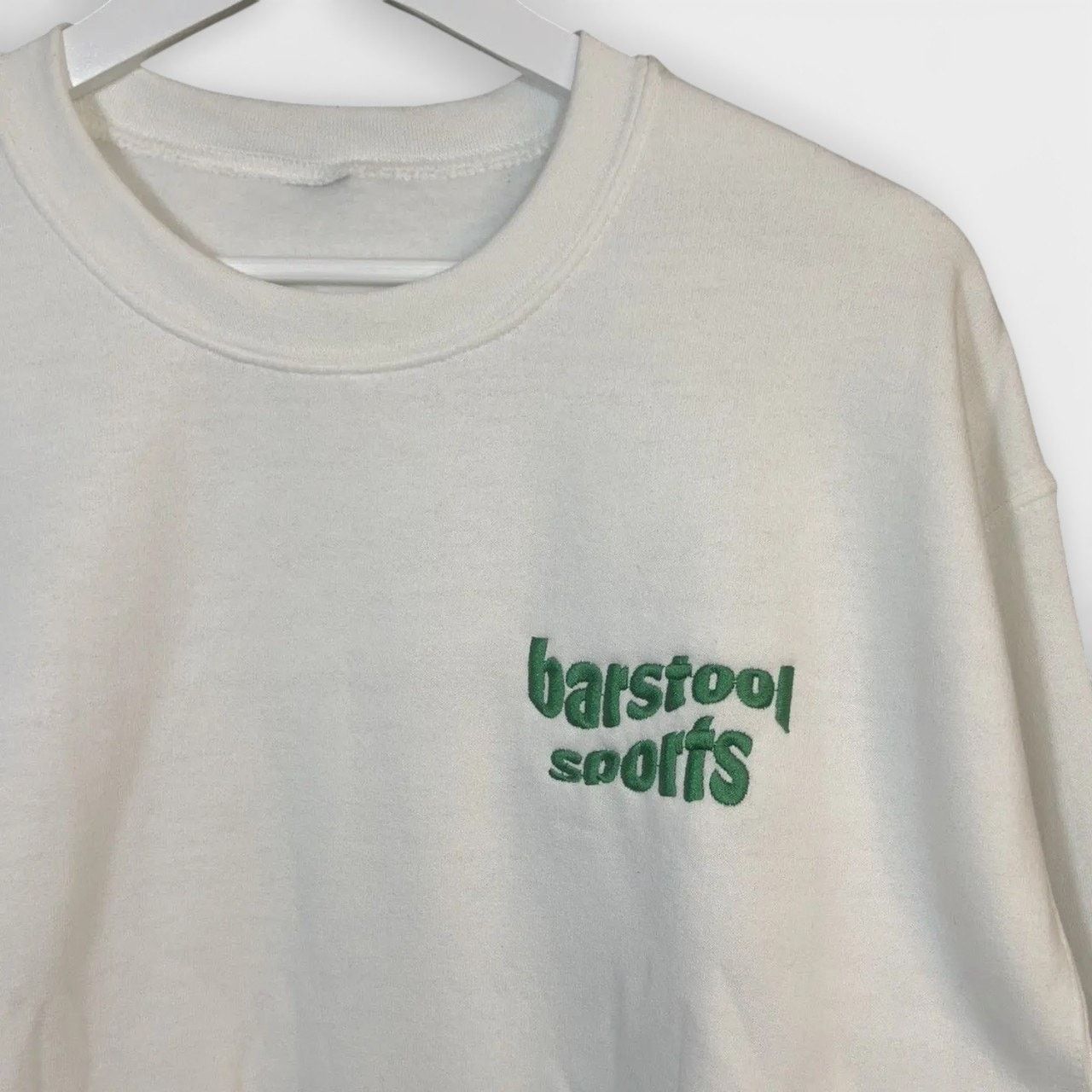 Vintage Barstool Sports Embroidered Wavy Logo Crewneck Sweatshirt Size US M / EU 48-50 / 2 - 2 Thumbnail