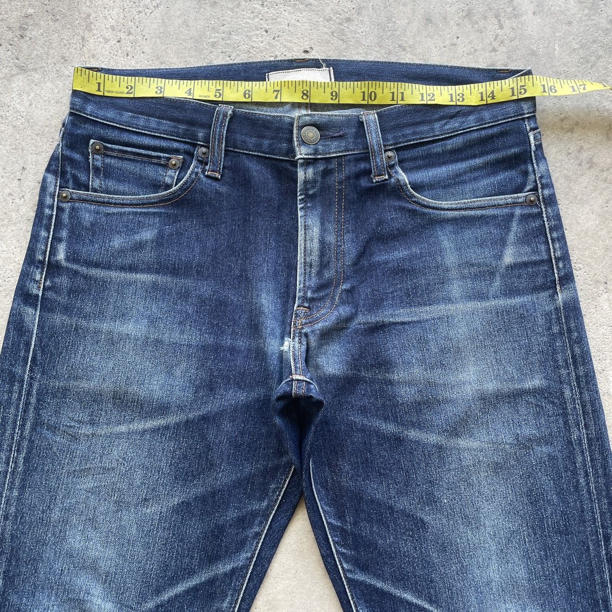 Japanese Brand × Jean W31 Vintage Japanese Faded Skinny Jeans Denim Pants Size US 31 - 5 Thumbnail