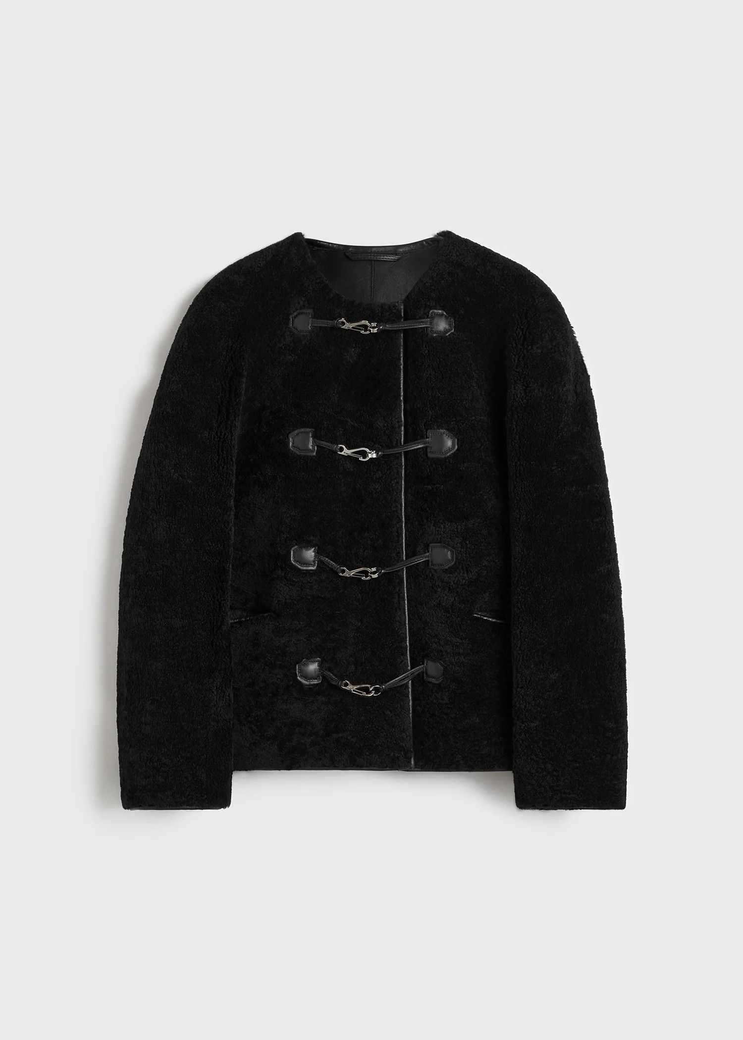 Toteme Toteme Teddy shearling clasp jacket Jacket Size S / US 4 / IT 40 - 1 Thumbnail