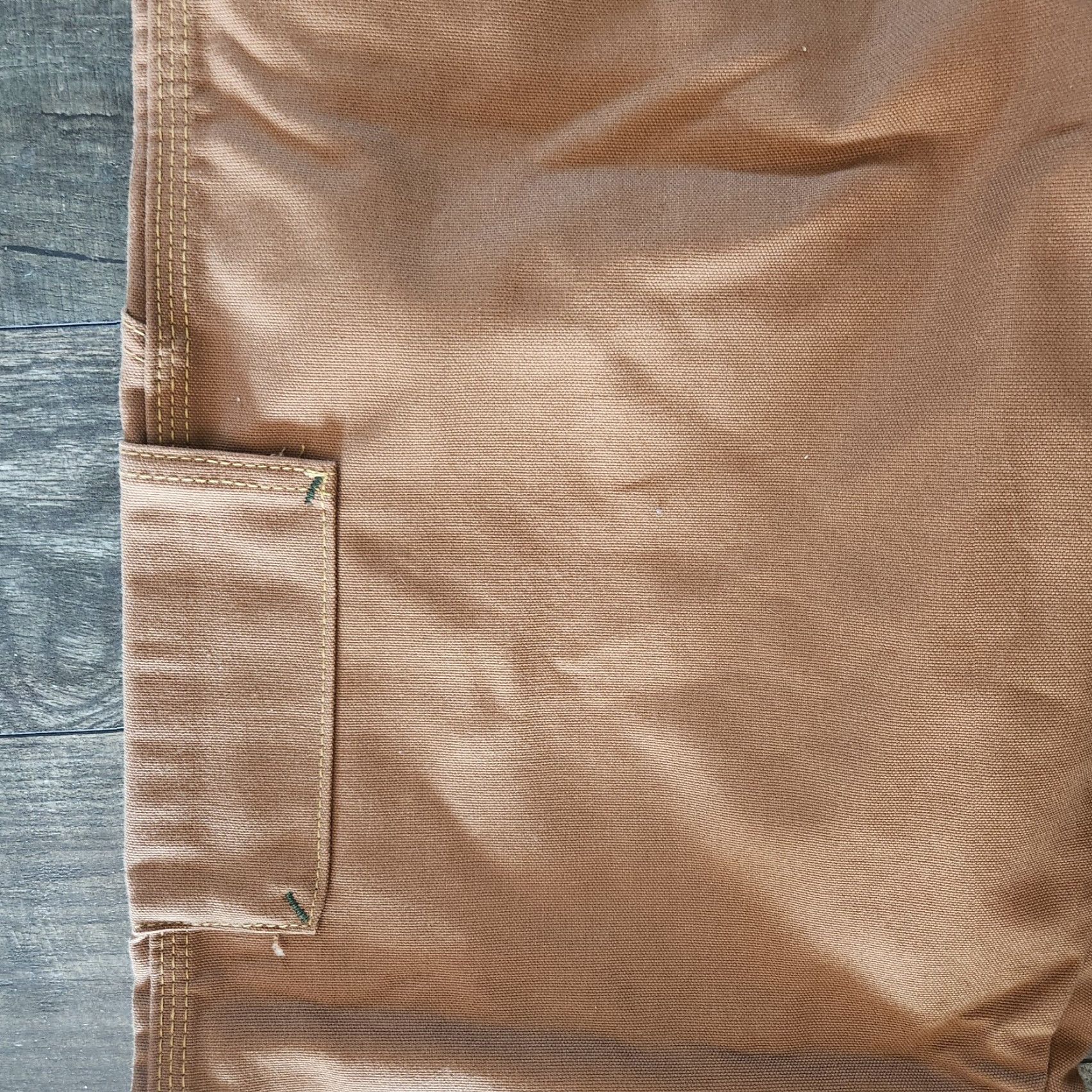 Vintage Bulwark FR Carpenter Pants 40x30 Canvas Duck Brown Durable Utility Pockets Work Mens Jeans Regular 40 Inseam 30 Straight" Size US 40 / EU 56 - 5 Thumbnail