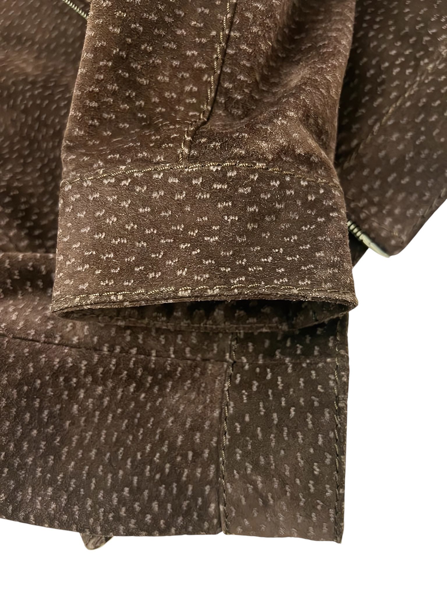 Prada LAMBSKIN SUEDE LEATHER JACKET Size S / US 4 / IT 40 - 3 Thumbnail