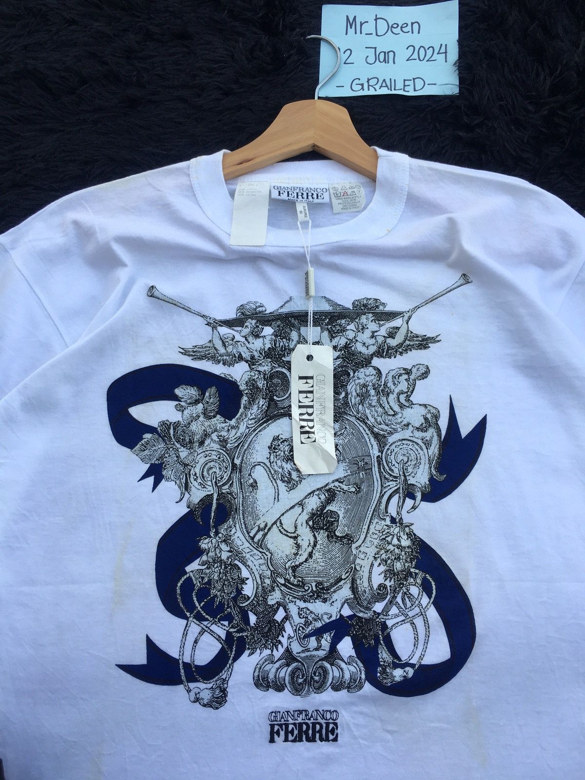 Gianfranco Ferre Rare Vintage Gianfranco Ferre Italy Tshirt Size US L / EU 52-54 / 3 - 9 Thumbnail