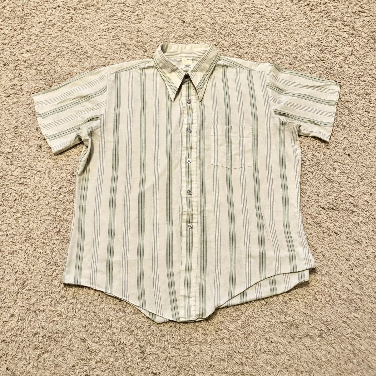 JCPenney × Vintage VINTAGE 70s JC PENNEY SHORT SLEEVE BUTTON UP Size US XL / EU 56 / 4 - 1 Thumbnail