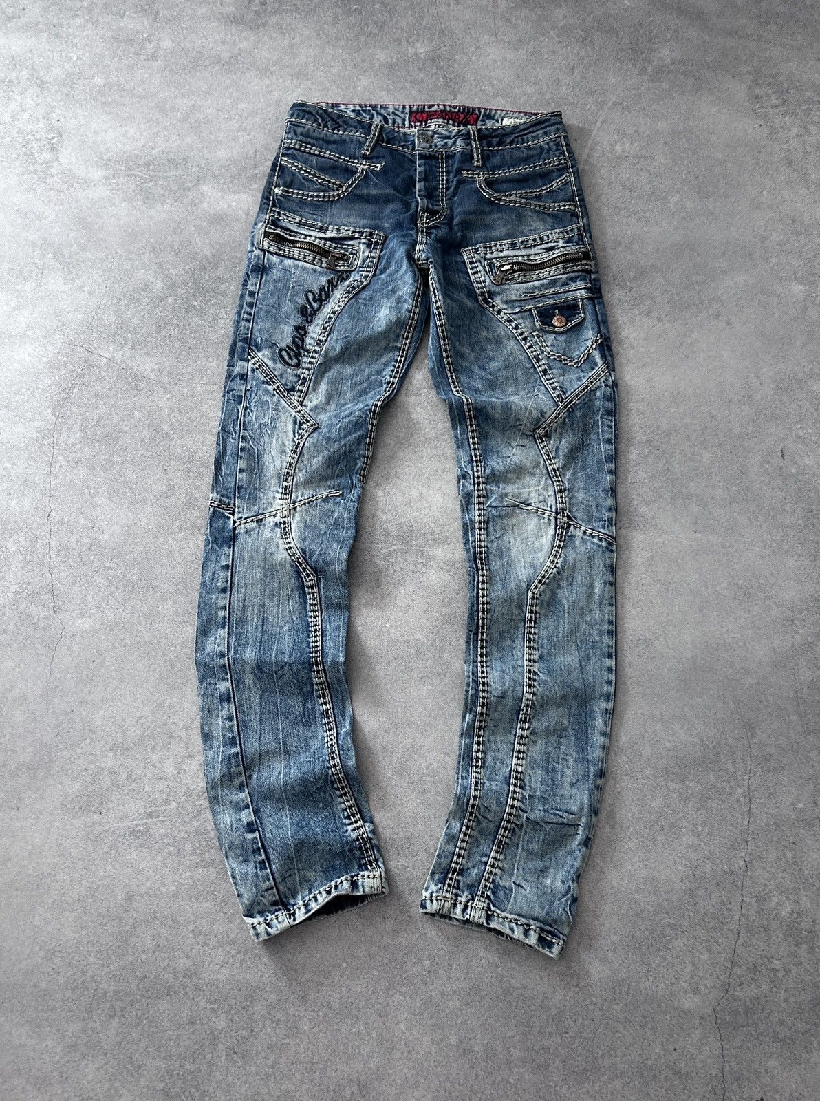Other Cipo&Baxx y2k avant-garden washed jeans Size US 31 - 1 Thumbnail