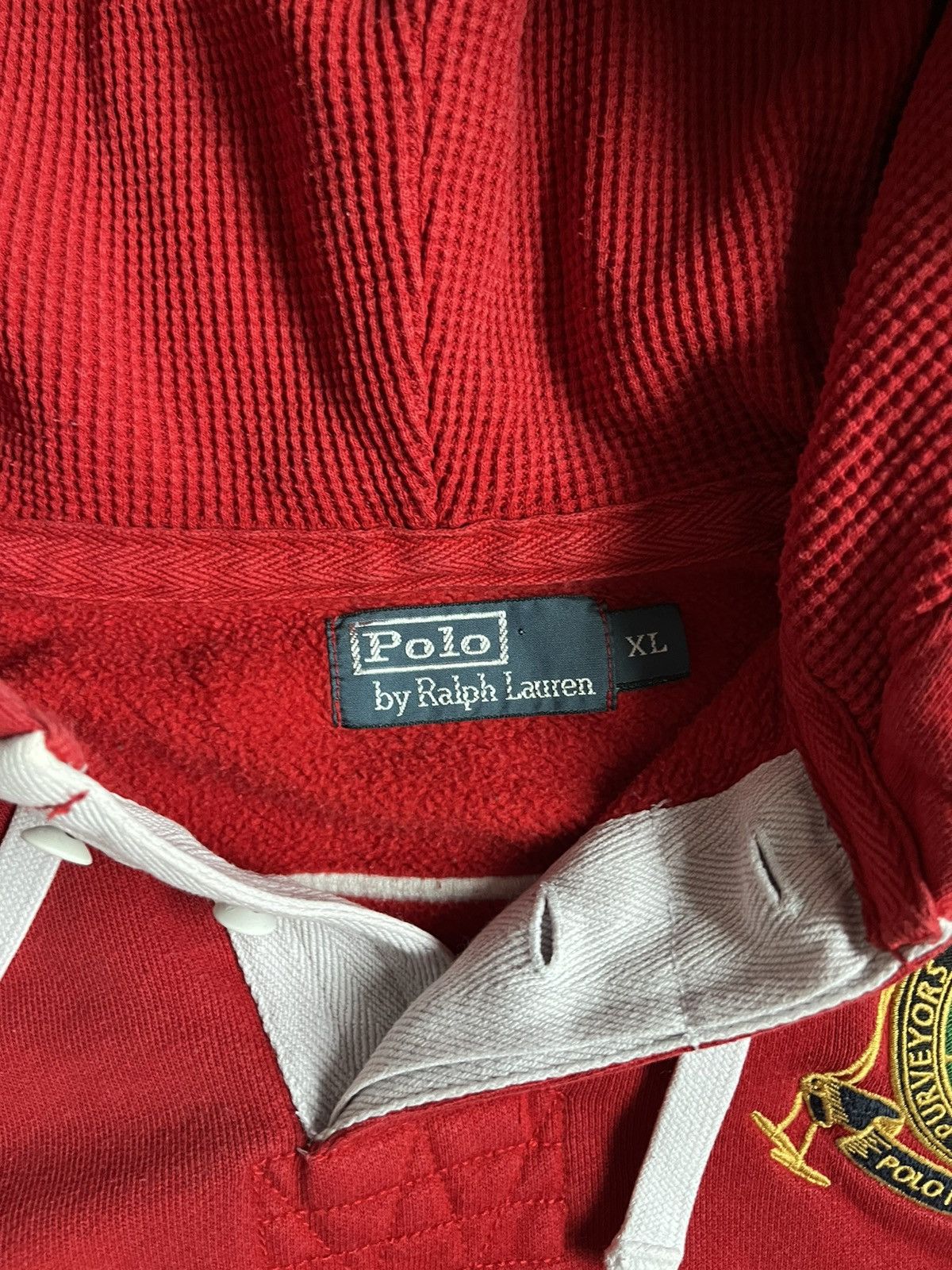 Polo Ralph Lauren Vintage 90s Polo Ralph Lauren 3 Men Red Pocket Hoodie Size US XL / EU 56 / 4 - 3 Thumbnail