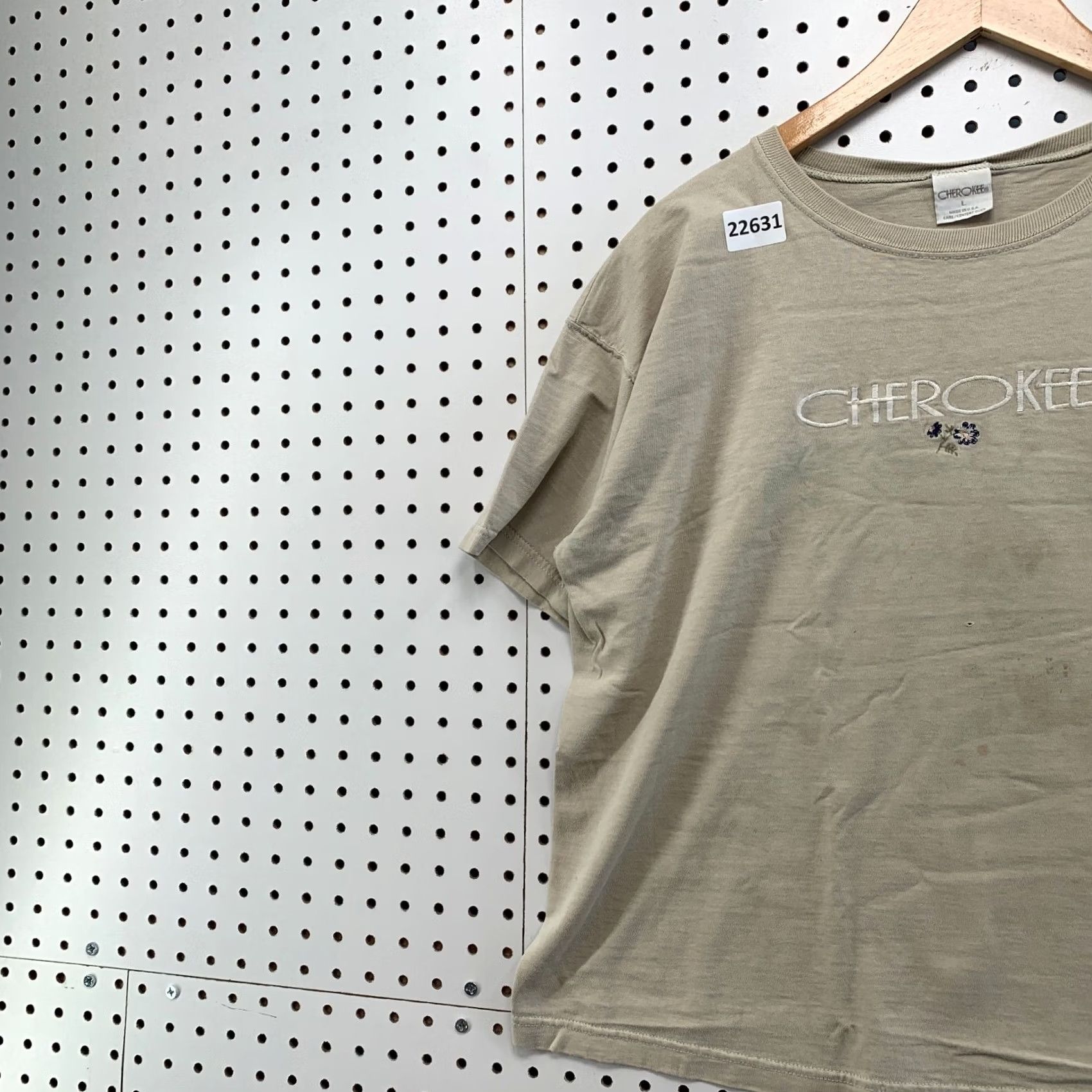 Cherokee VINTAGE Cherokee Shirt Tan Womens Large Embroidered Floral USA MADE Size L / US 10 / IT 46 - 3 Thumbnail