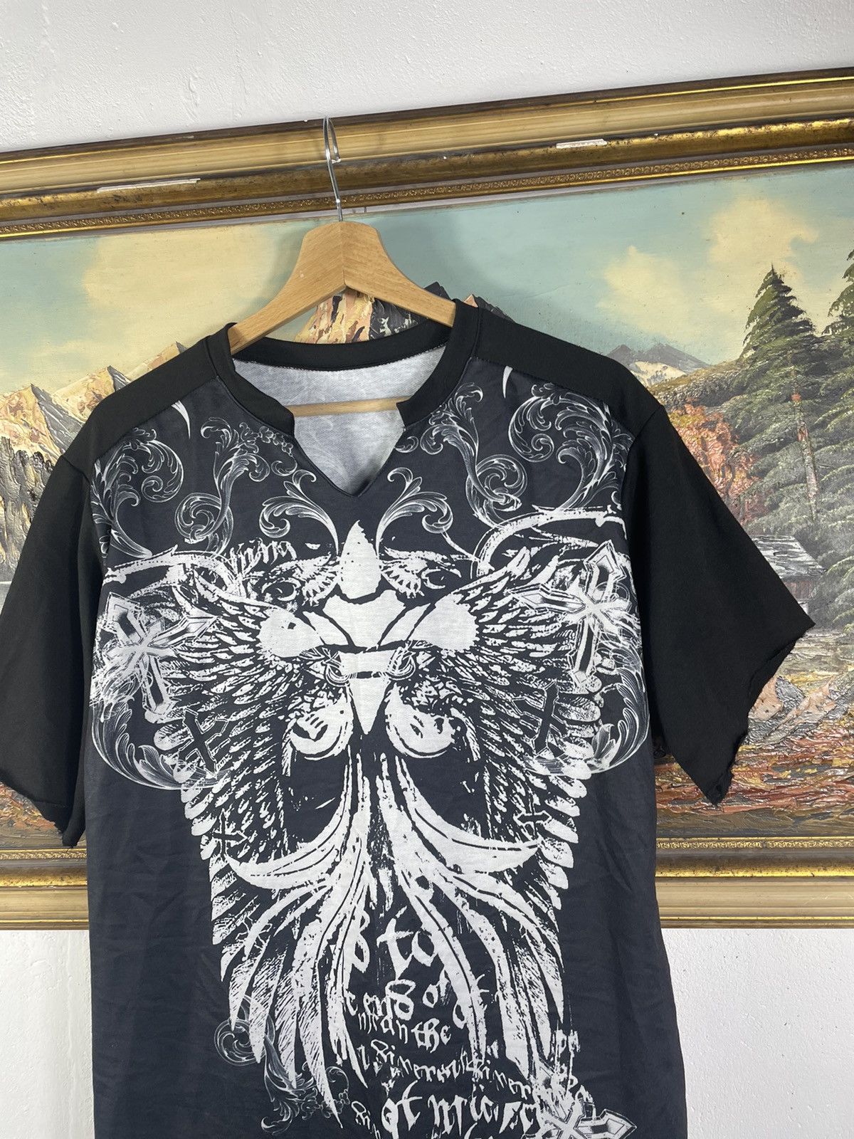 Affliction Black vintage retro y2k 00s tees t shirt big graphic print Size US S / EU 44-46 / 1 - 5 Thumbnail