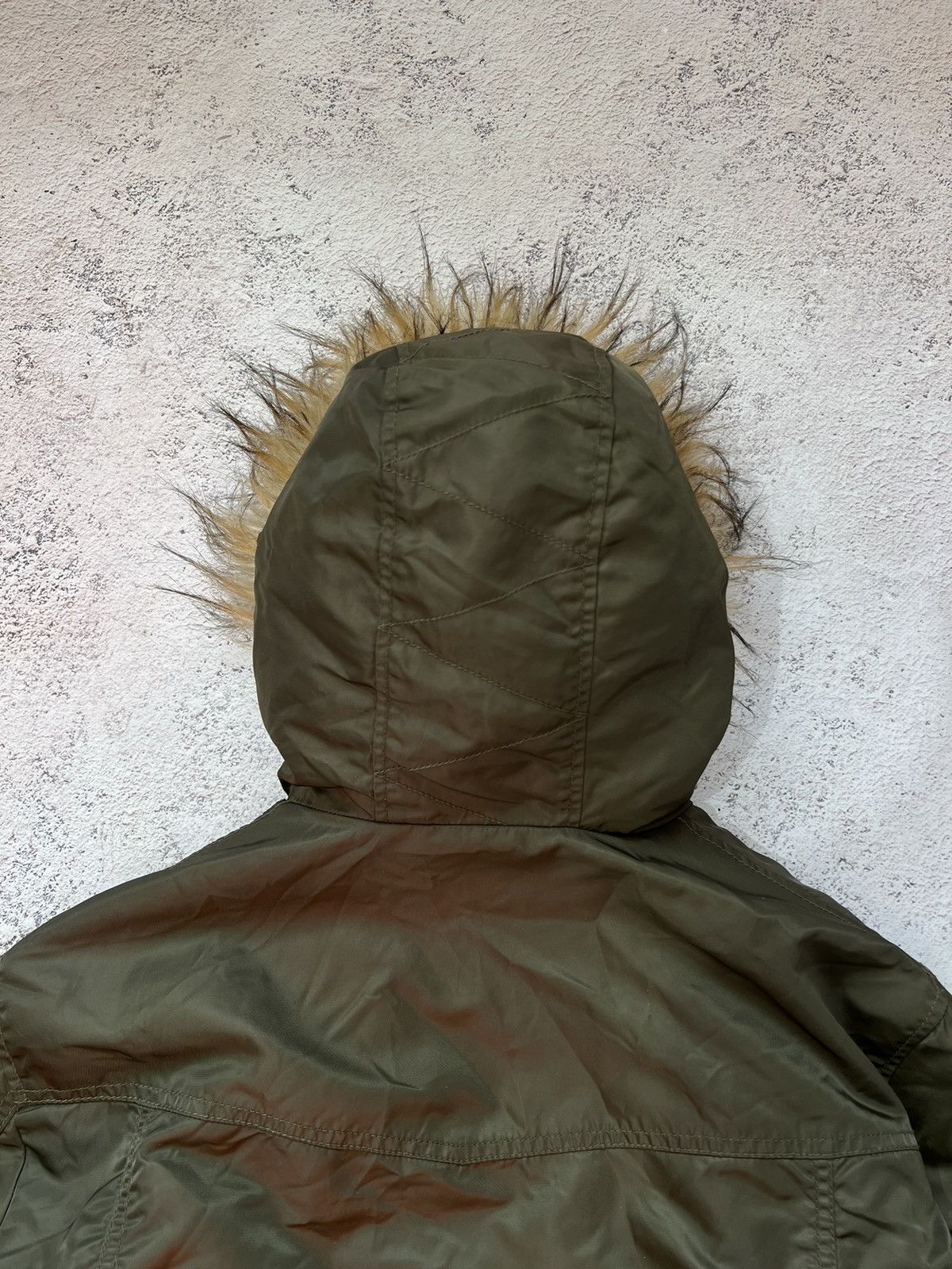 If Six Was Nine × Le Grande Bleu (L.G.B.) * Y2k Vintage Mohair Fluffy Fuzzy Fur Hood Bomber Jacket Size US M / EU 48-50 / 2 - 7 Thumbnail
