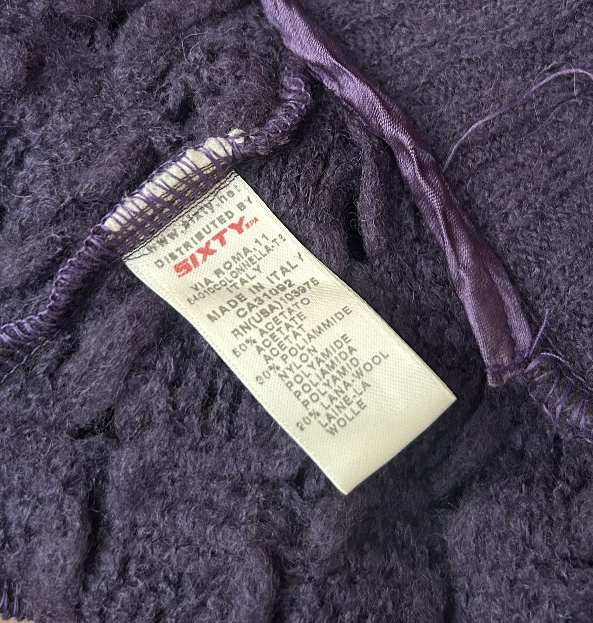 Miss Sixty Y2K Miss Sixty Cable Knit V-Neck Sweater Tie Front Size S / US 4 / IT 40 - 7 Thumbnail