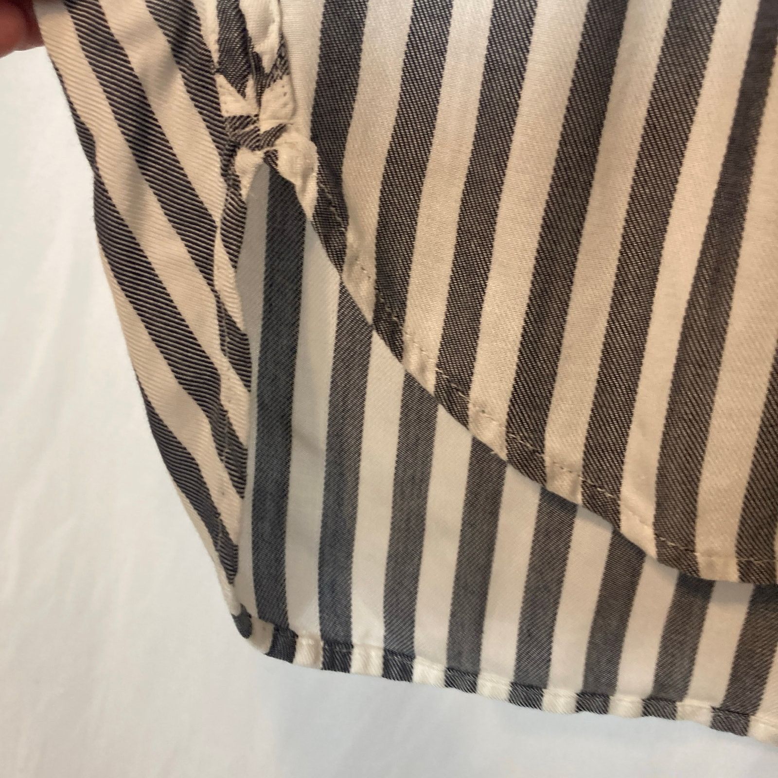 Madewell Madewell Blue White Striped Button Up Shirt Blouse Top Size XS / US 0-2 / IT 36-38 - 6 Thumbnail