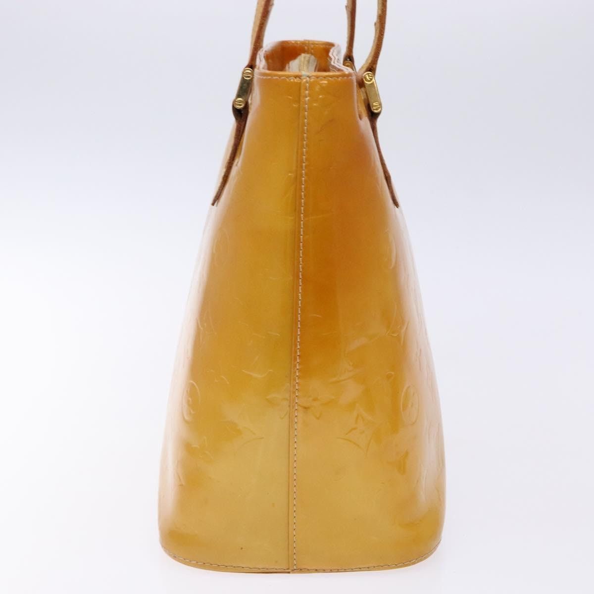 Louis Vuitton LOUIS VUITTON Monogram Vernis Houston Hand Bag Beige M91004 Size ONE SIZE - 4 Thumbnail