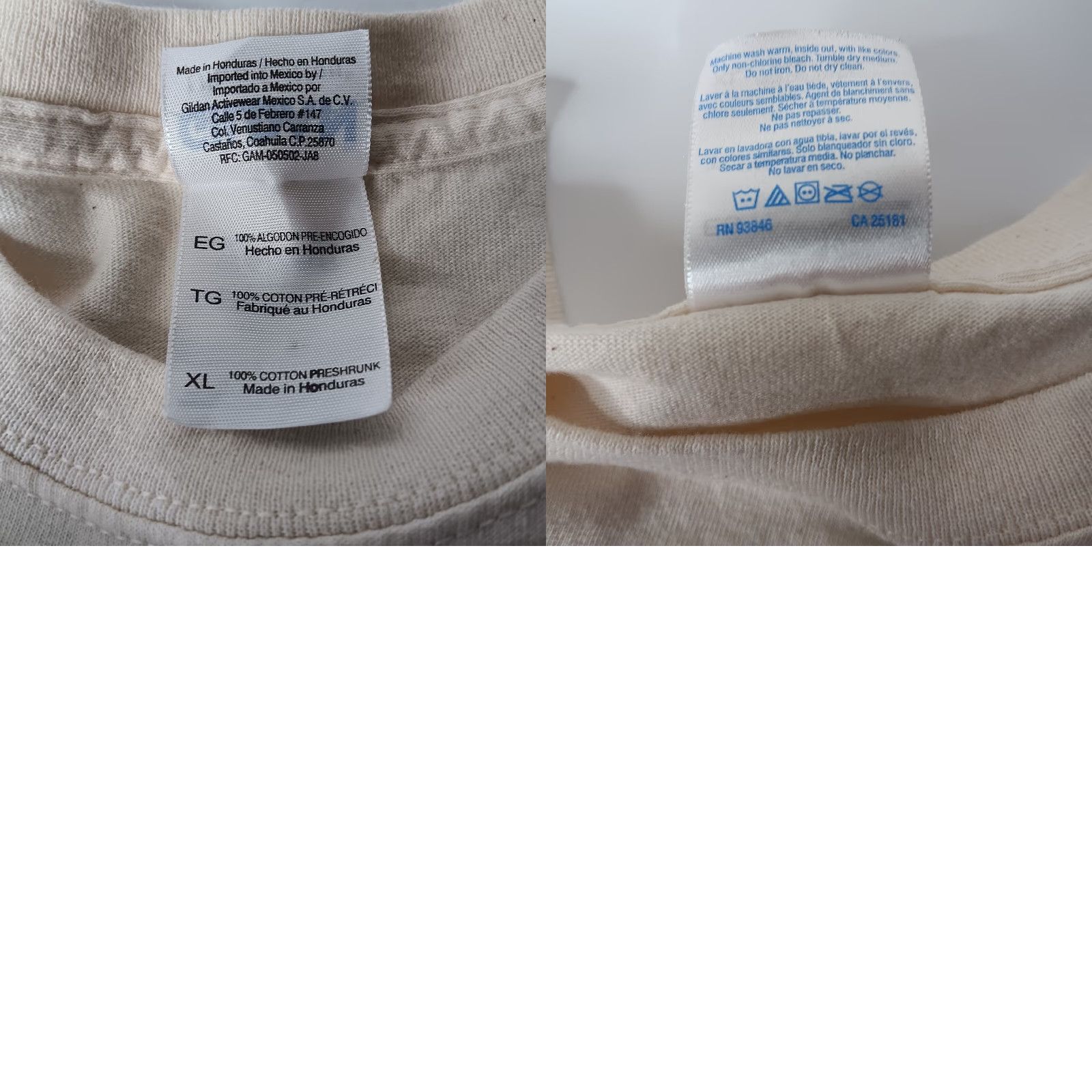 Gildan Gildan Ultra Cotton Shirt Men XL I Climbed The Pensacola Lighthouse Travel Florida Nautical Tourist Crew Neck Short Sleeve Natural/Off-white Size US XL / EU 56 / 4 - 8 Thumbnail
