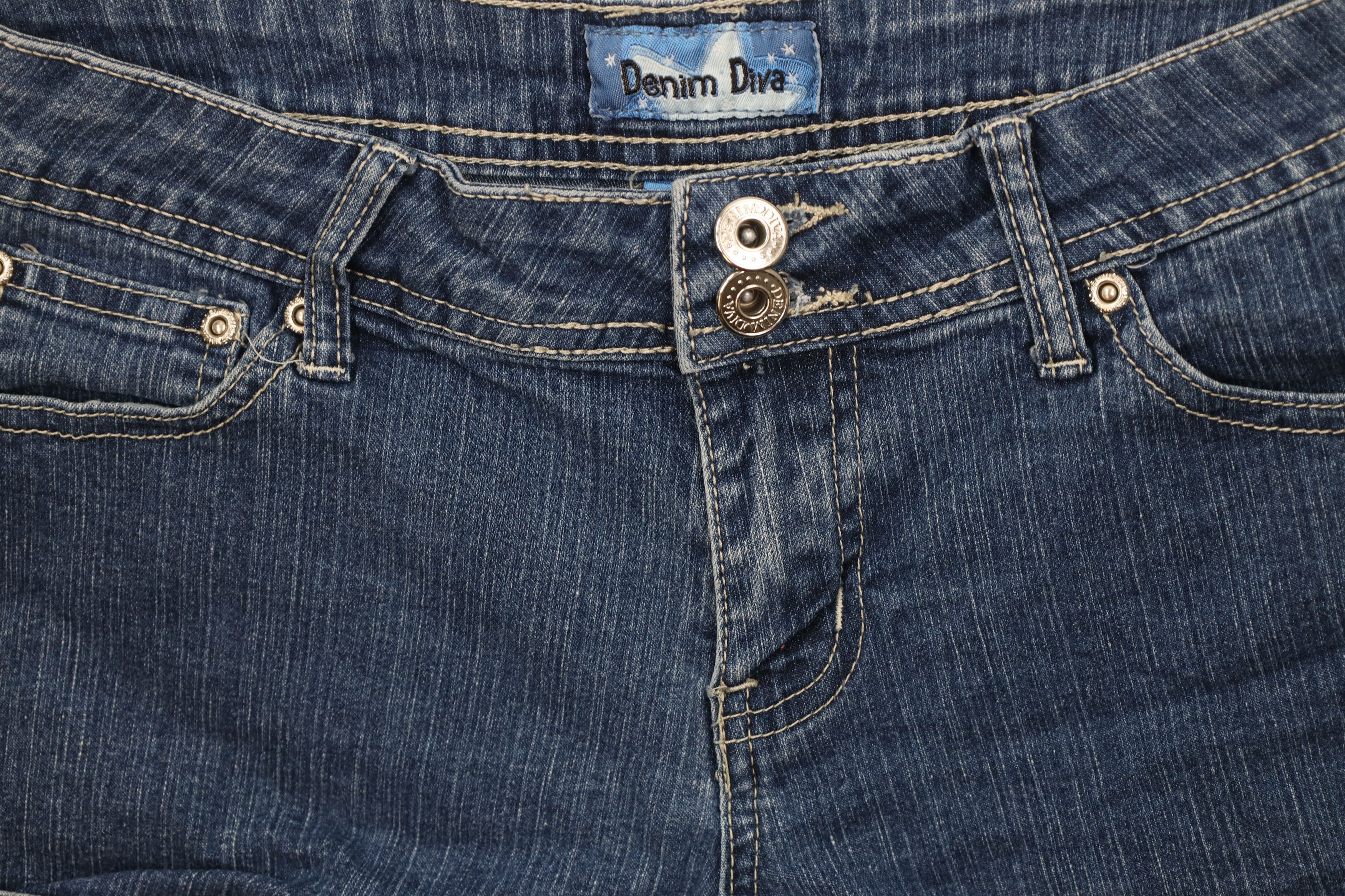 Vintage Vintage 90s Y2K Babydoll Bella Fairy Denim Jean Shorts Size 28" / US 6 / IT 42 - 3 Thumbnail
