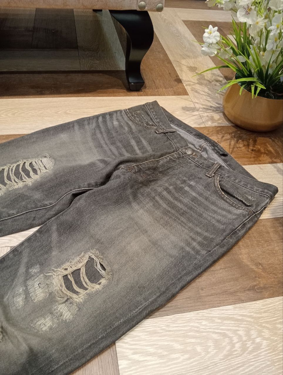 Schlussel JAPANESE SCHLUSSEL DISTRESSED DENIM PANTS Size US 32 / EU 48 - 6 Thumbnail