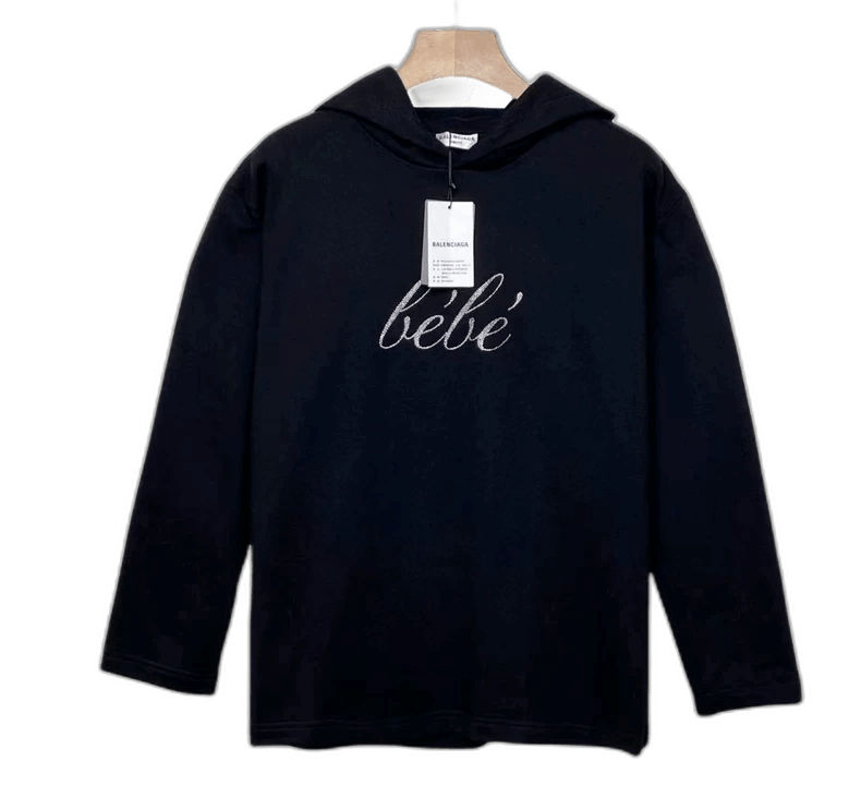 Other Balenciaga Crystal Embellished Fleece Hoodie Size US S / EU 44-46 / 1 - 1 Thumbnail