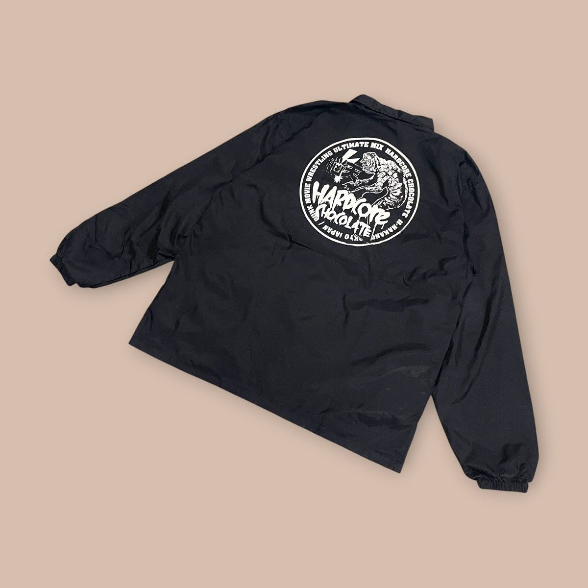 Japanese Brand HARDCORE CHOCOLATE HARDCC Nylon Coach Jacket 2020 Size US XL / EU 56 / 4 - 6 Thumbnail