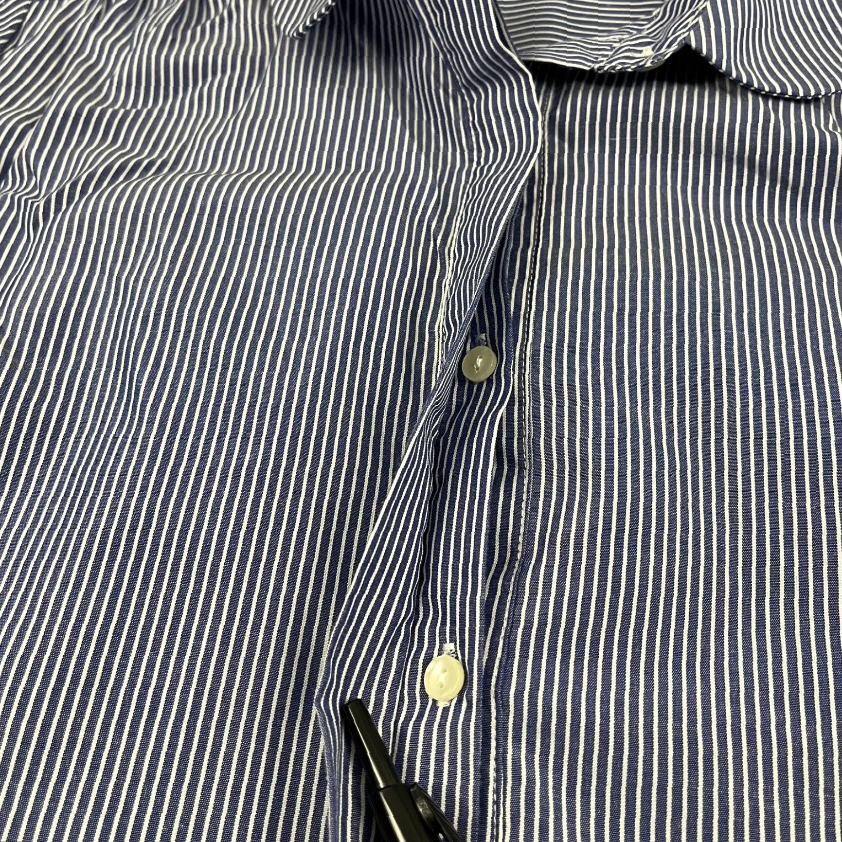 Vintage VINTAGE Pomander Place Tuckernuck Button Up Shirt Womens Large Blue White Career Office Size L / US 10 / IT 46 - 7 Thumbnail