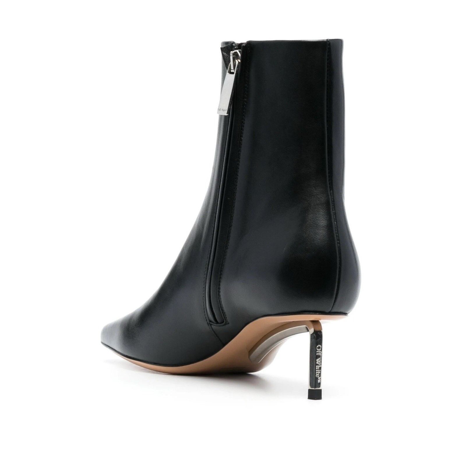Off-White Allen ankle boots Donna Nero Smooth Napa Calfskin Size 38/8 Size US 8 / IT 38 - 3 Thumbnail