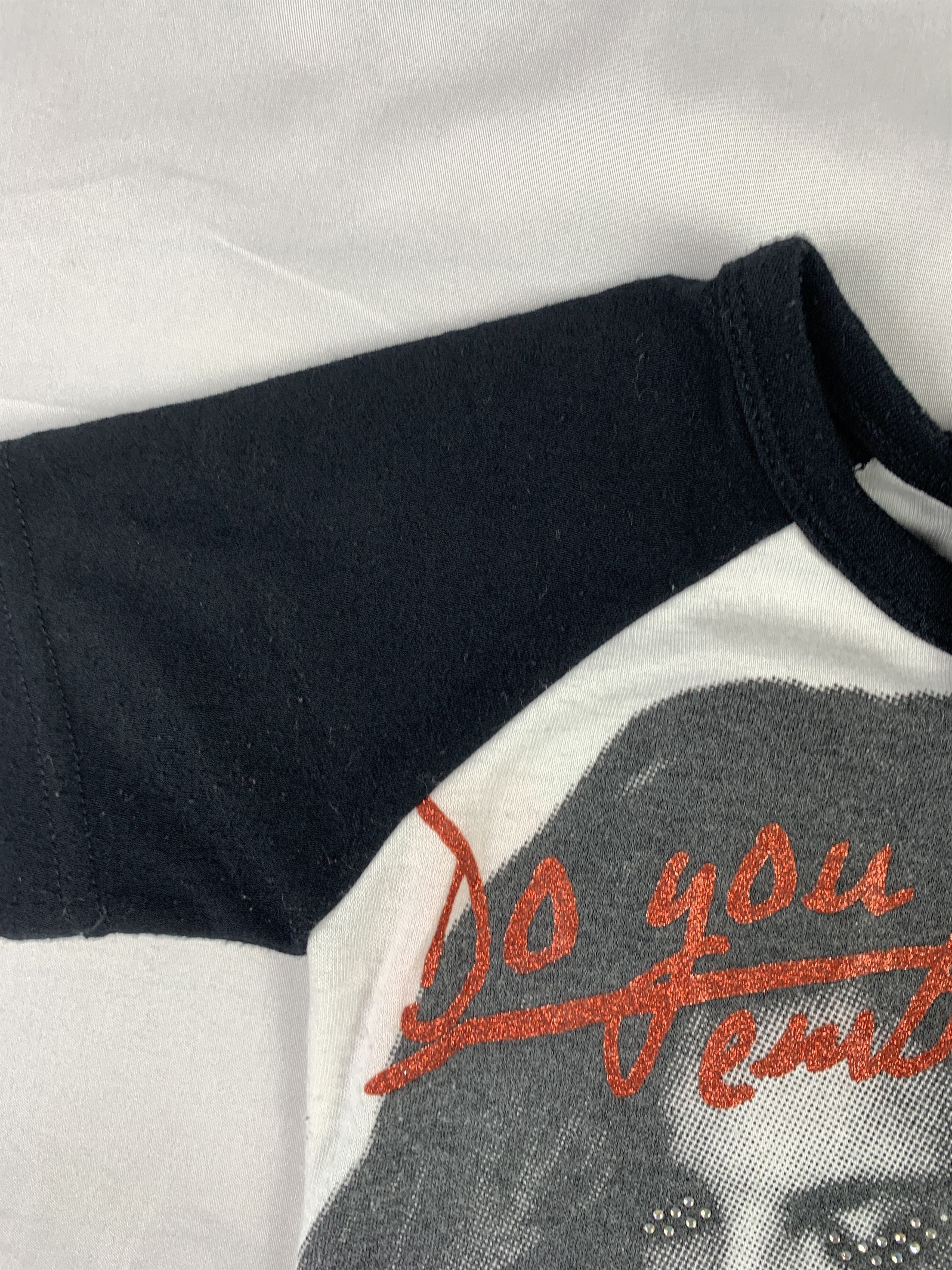 Japanese Brand y2k Lilty Girl Graphic Suspender Raglan Tee (XS) Size XS / US 0-2 / IT 36-38 - 8 Thumbnail