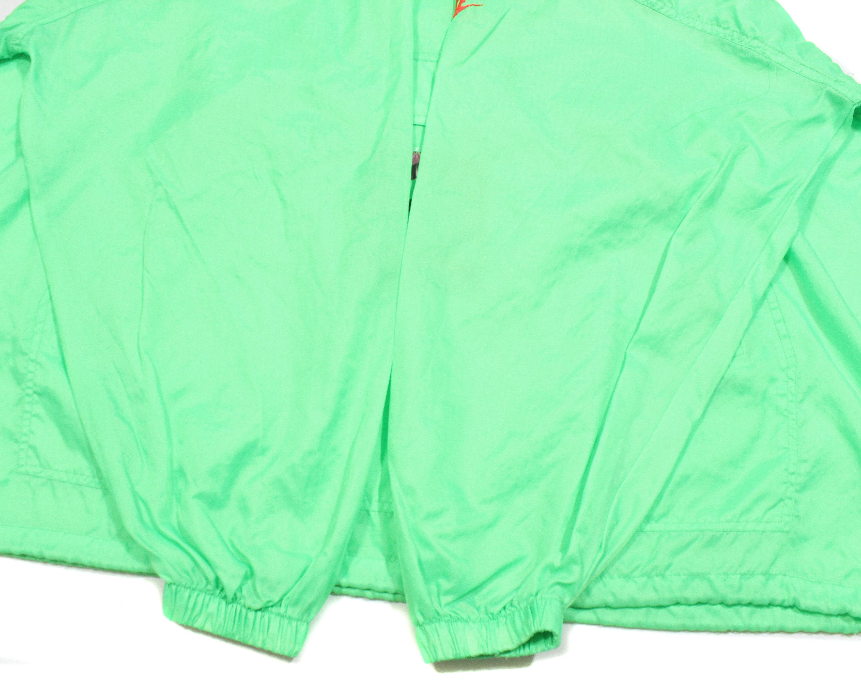 Nike 90S Logo Neon Green Nylon Anorak Jacket Size US L / EU 52-54 / 3 - 6 Thumbnail
